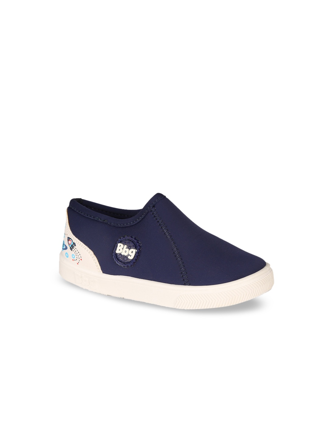 

Bubblegummers Boys Navy Blue Slip-On Sneakers