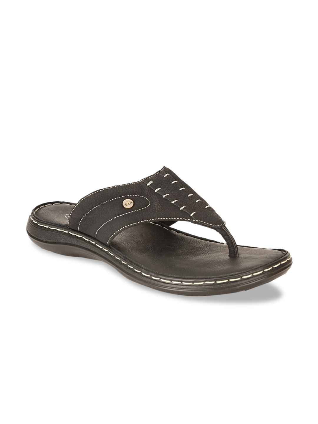 

Bata Men Black Comfort Sandals
