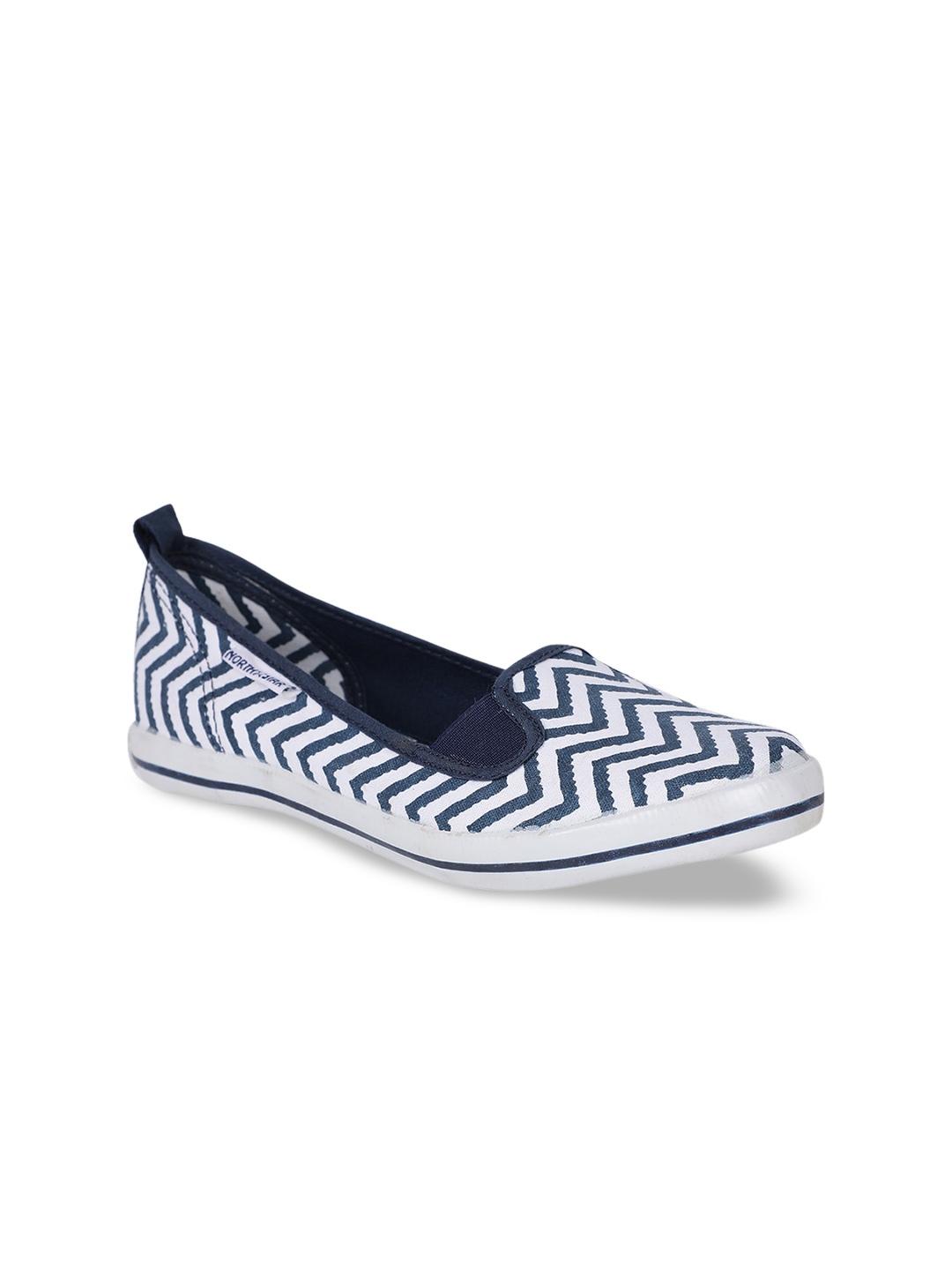 

North Star Women Blue Printed Fabric Ballerinas