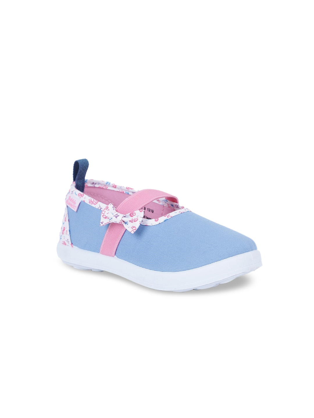 

Bubblegummers Girls Blue Solid Fabric Ballerinas