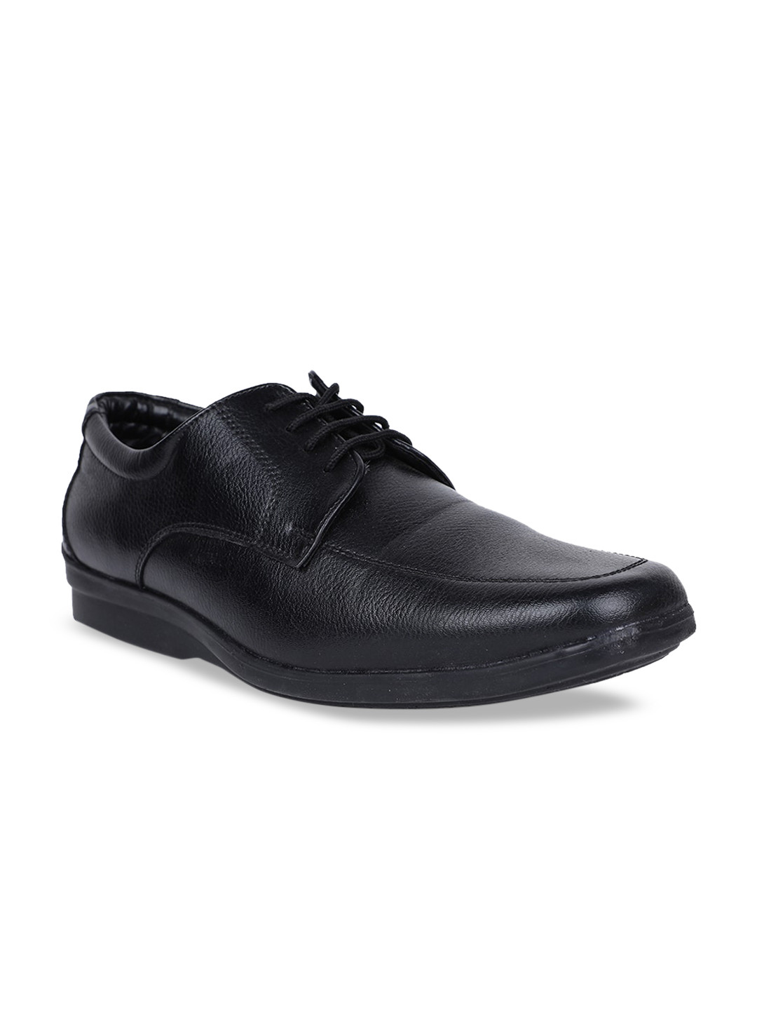 

Bata Men Black Solid Formal Derbys