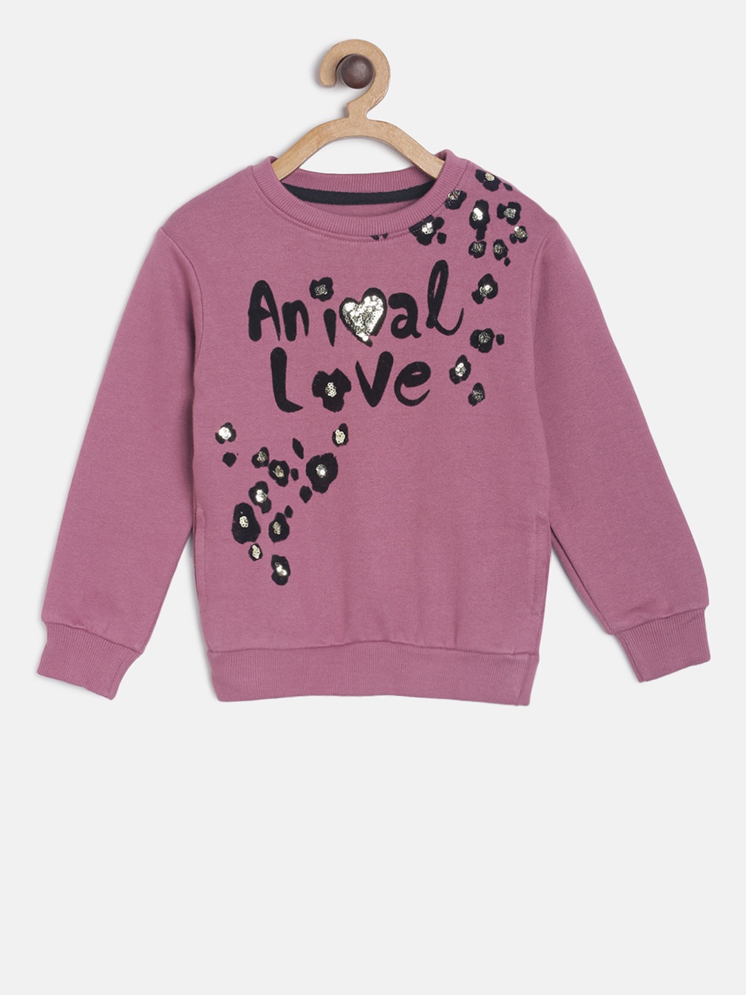 

TALES & STORIES Girls Pink Printed Sweatshirt