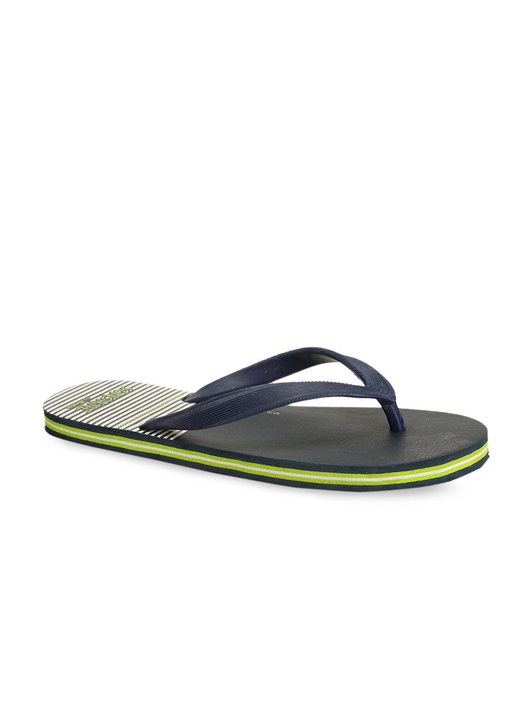 

Bata Men Navy Blue Solid Thong Flip-Flops
