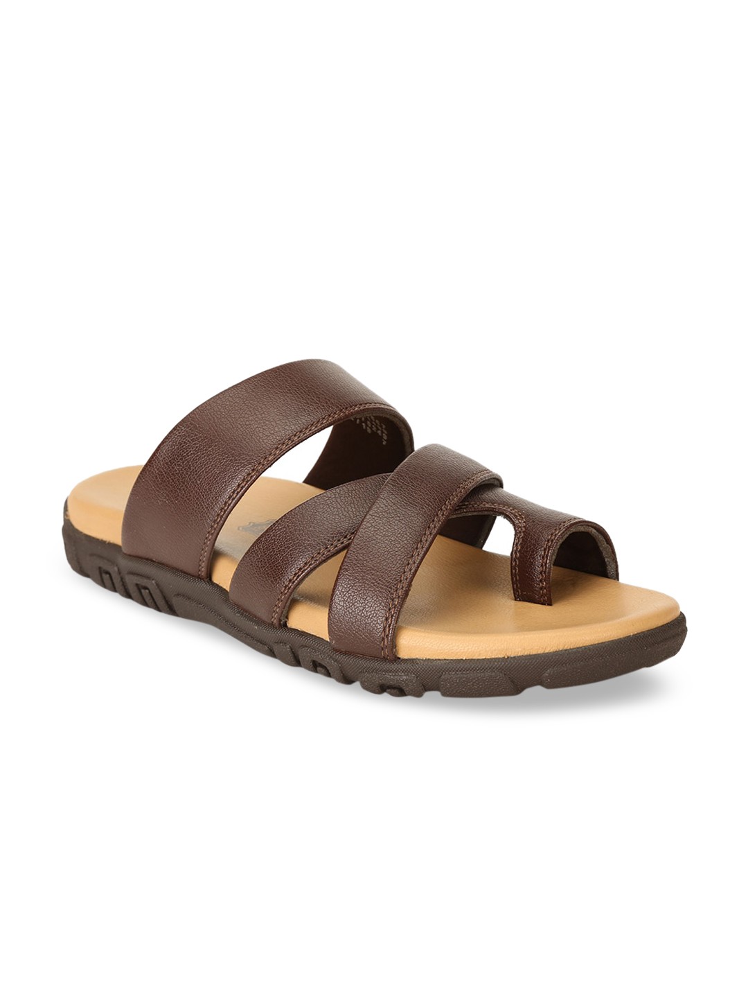 

Bata Men Brown Comfort Sandals