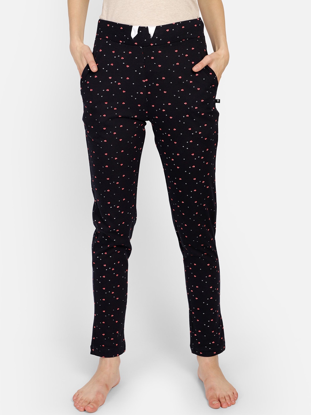 

PROTEENS Women Black Printed Lounge Pants