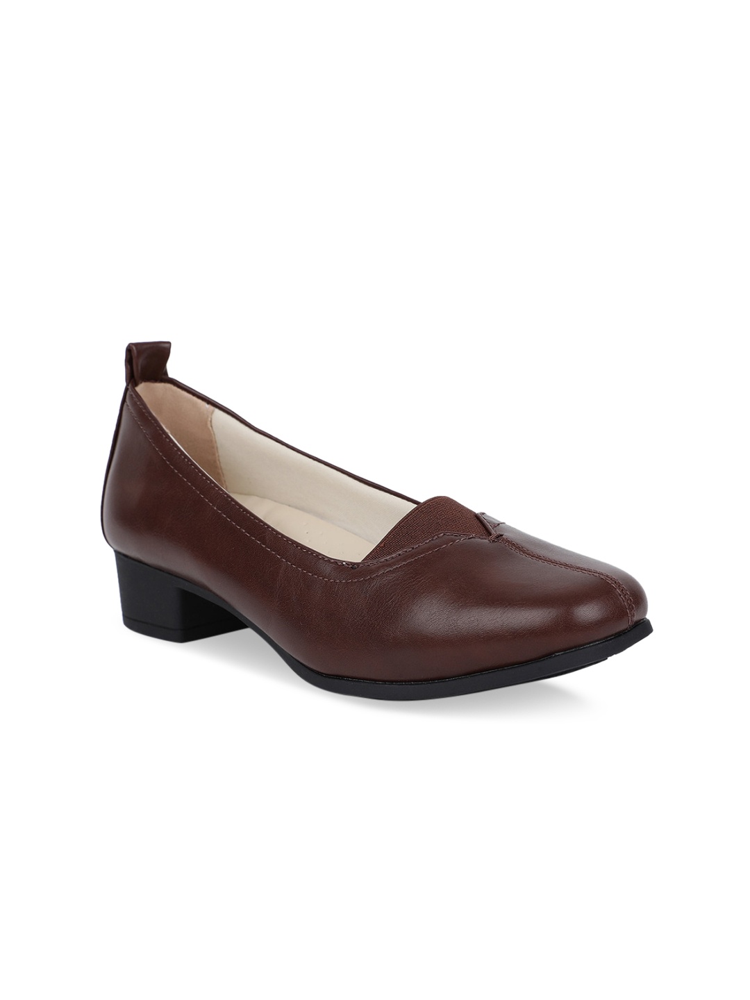 

Bata Women Coffee Brown Solid Block Heels