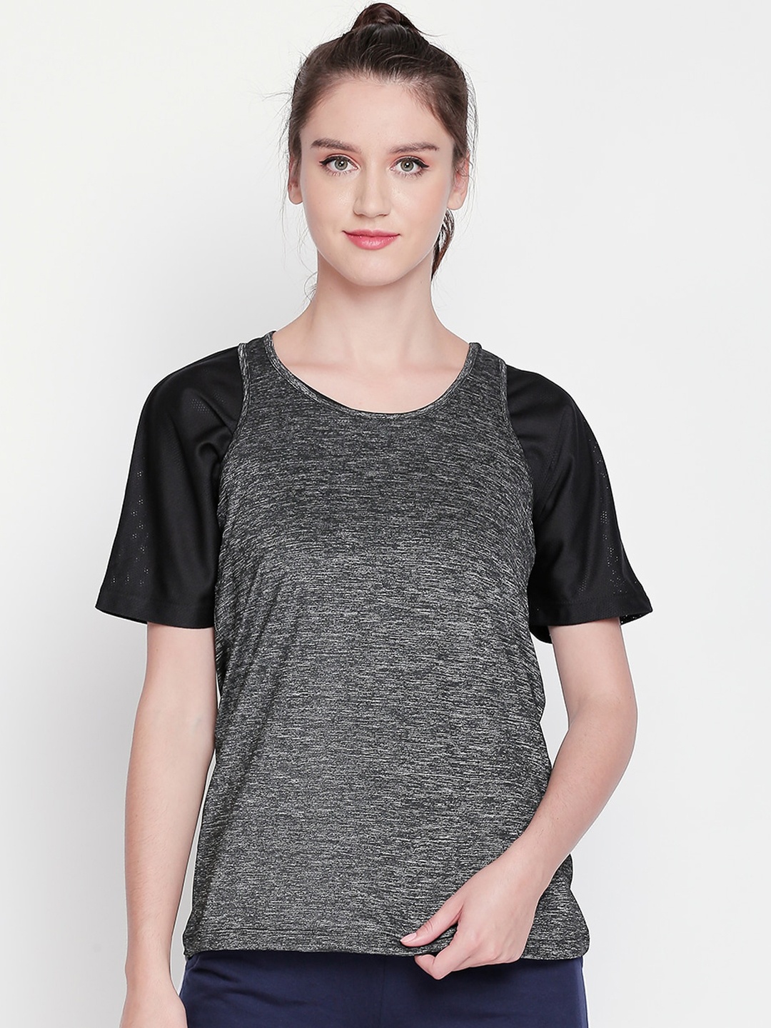 

Ajile by Pantaloons Women Black Solid Top
