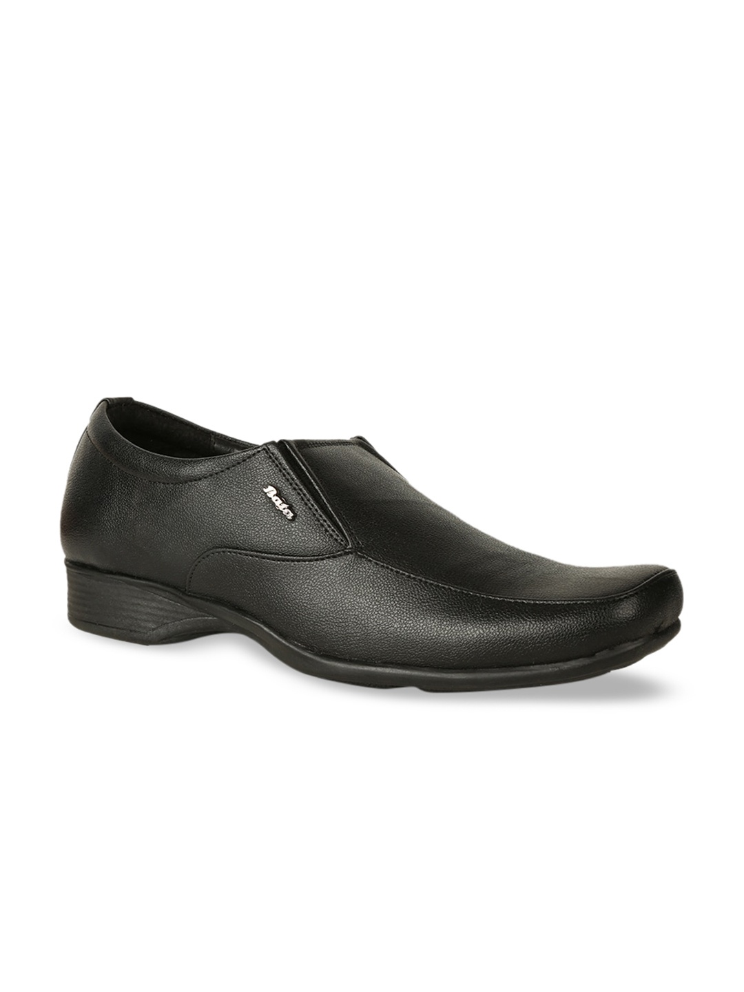 

Bata Men Black Solid Formal Slip-Ons
