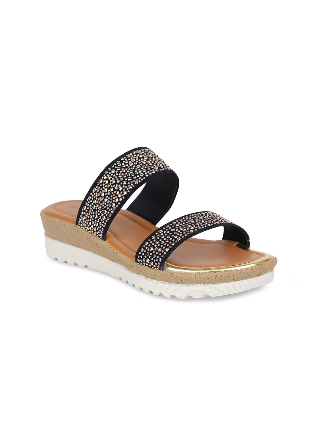 

Footin Women Black Embellished Sandals