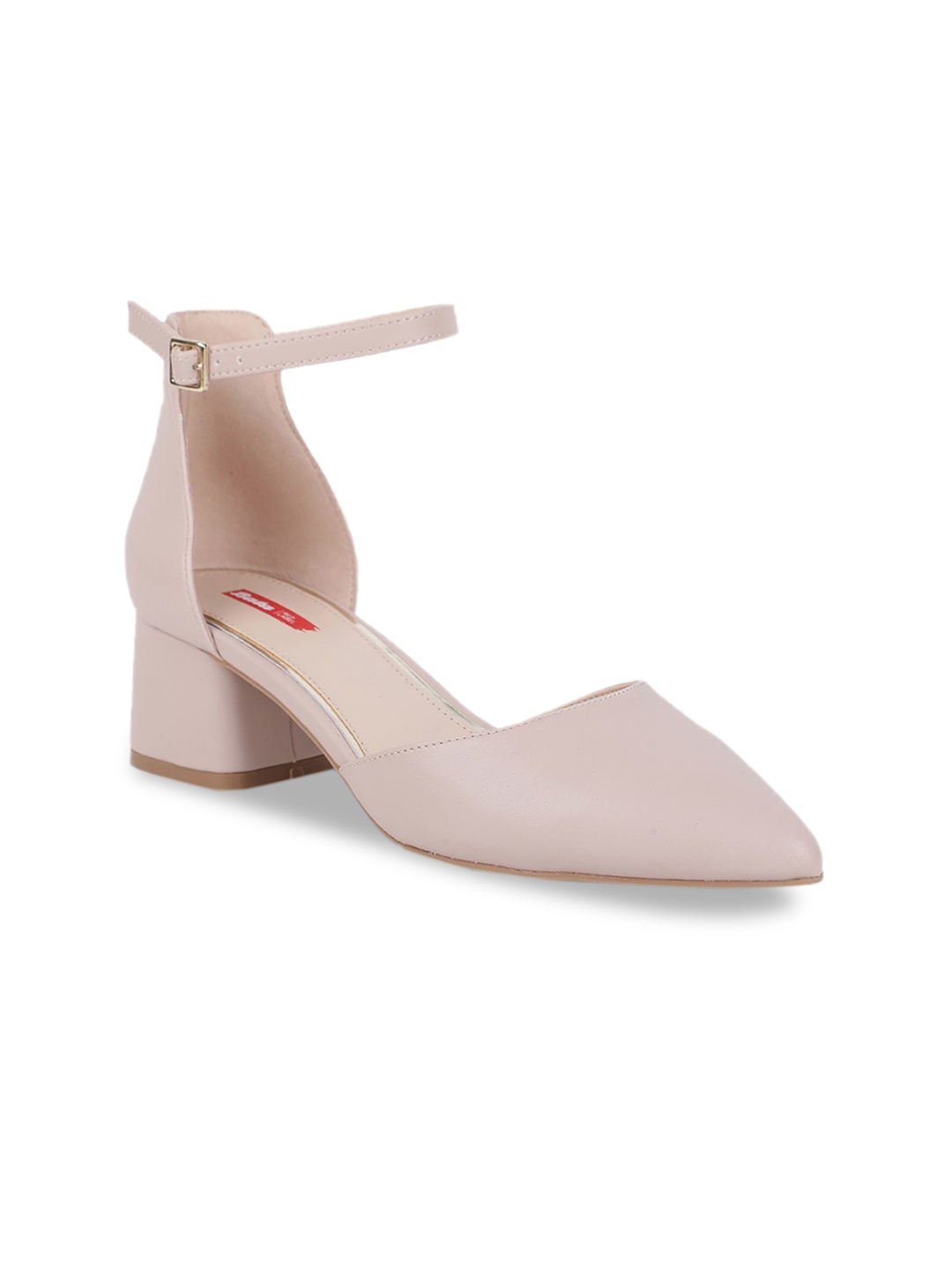 

Bata Women Beige Solid Pumps