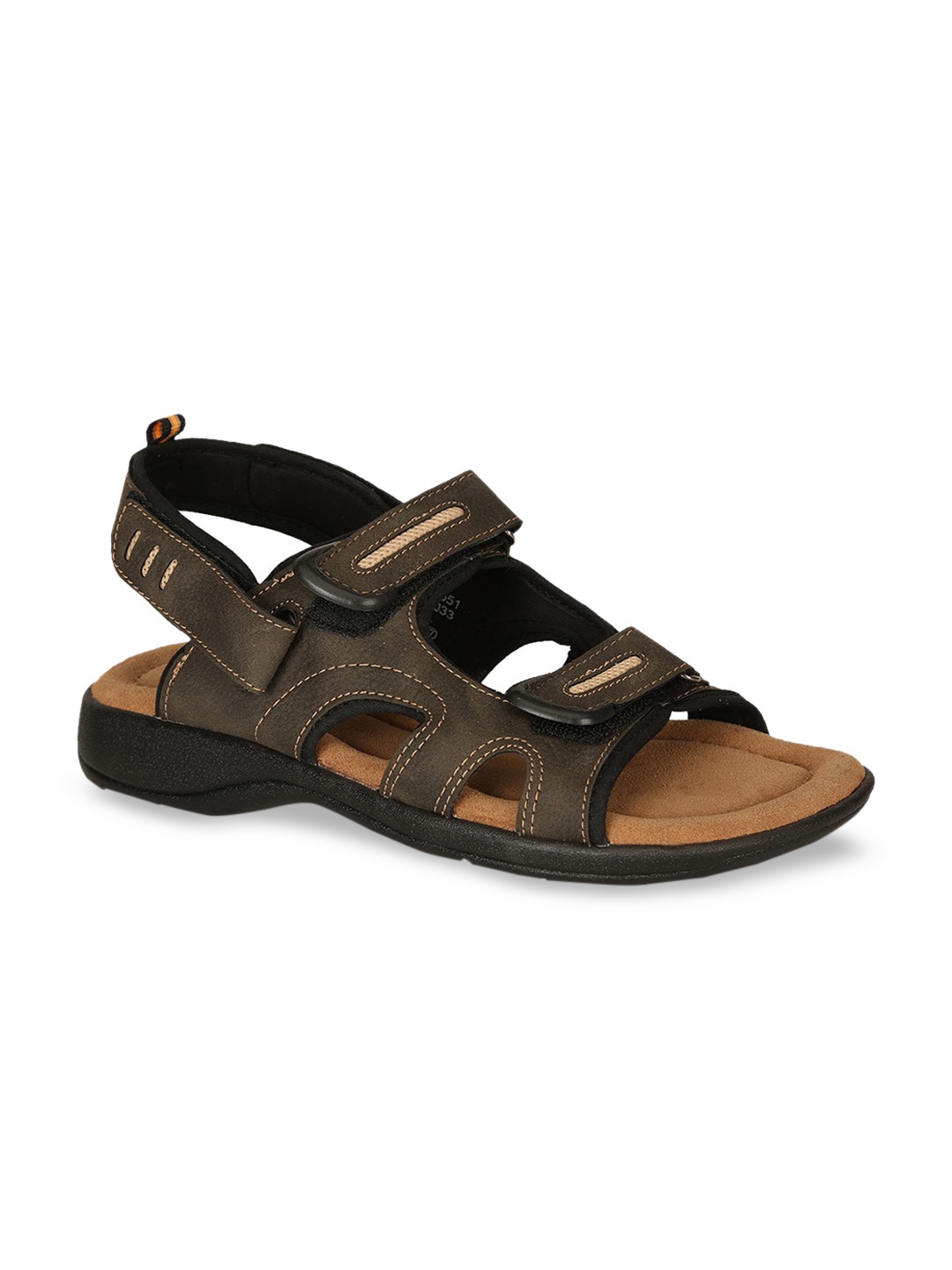 Bata Men Brown Solid Sports Sandals