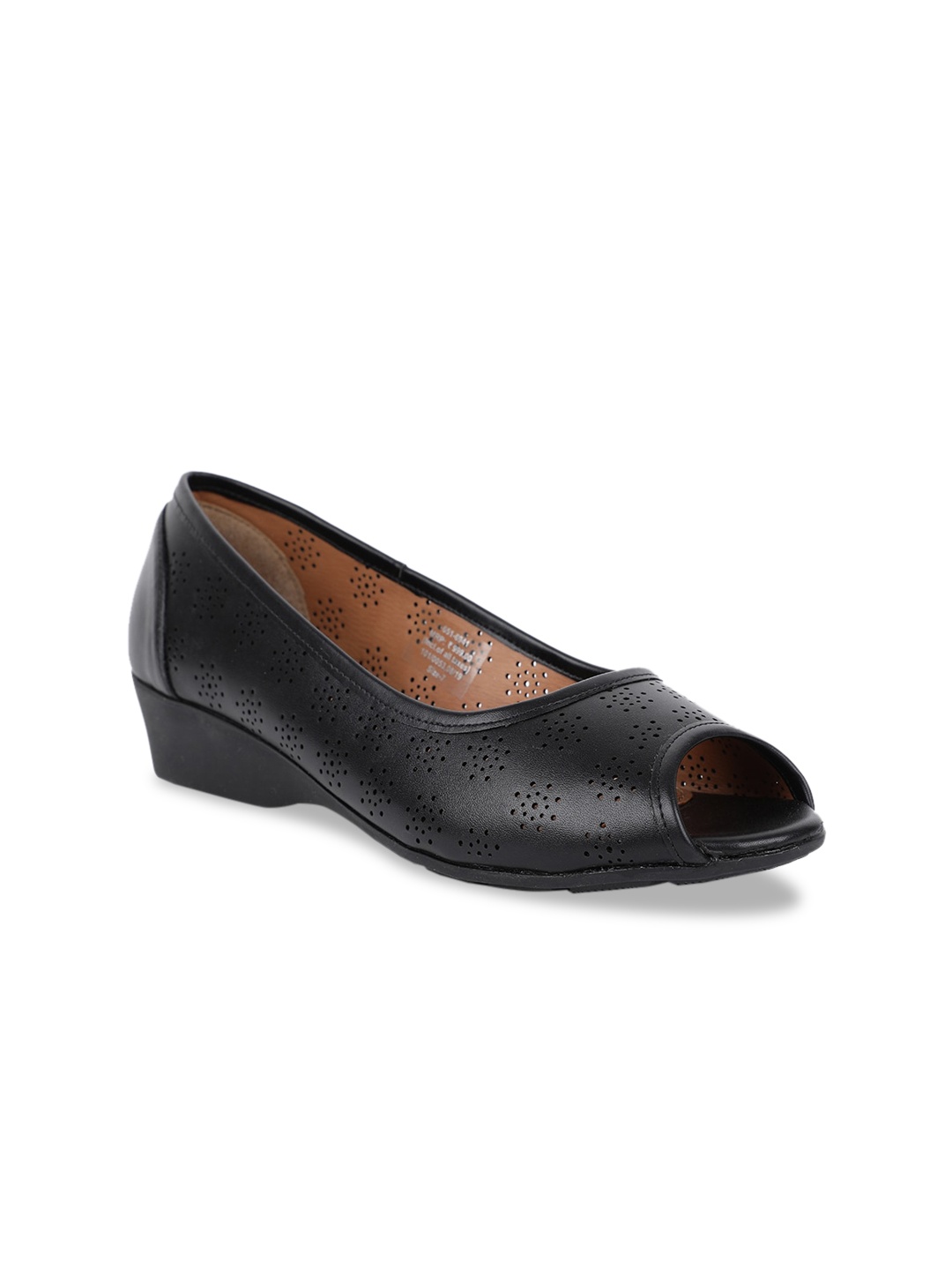 

Bata Women Black Solid Peep Toes