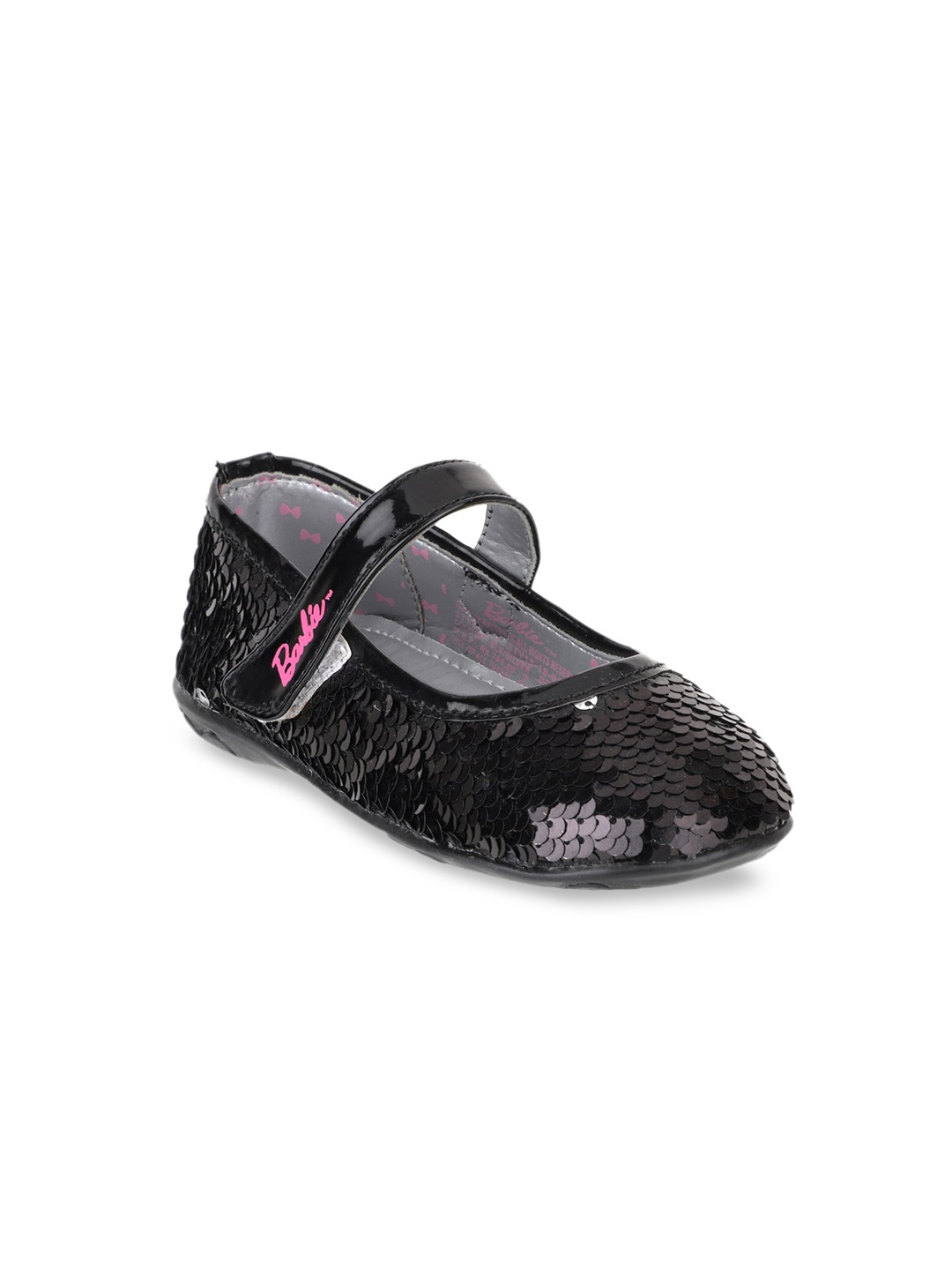 

Kids Ville Girls Black Barbie Printed Mary Janes