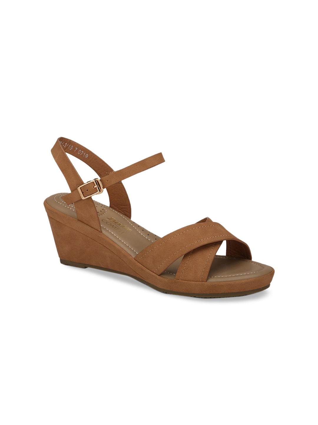 

Bata Women Brown Solid Wedges