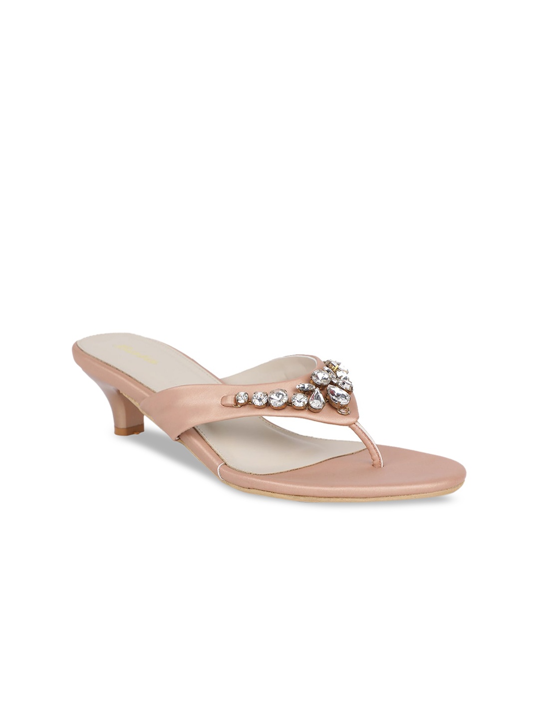 

Bata Women Pink Embellished Slim Heels
