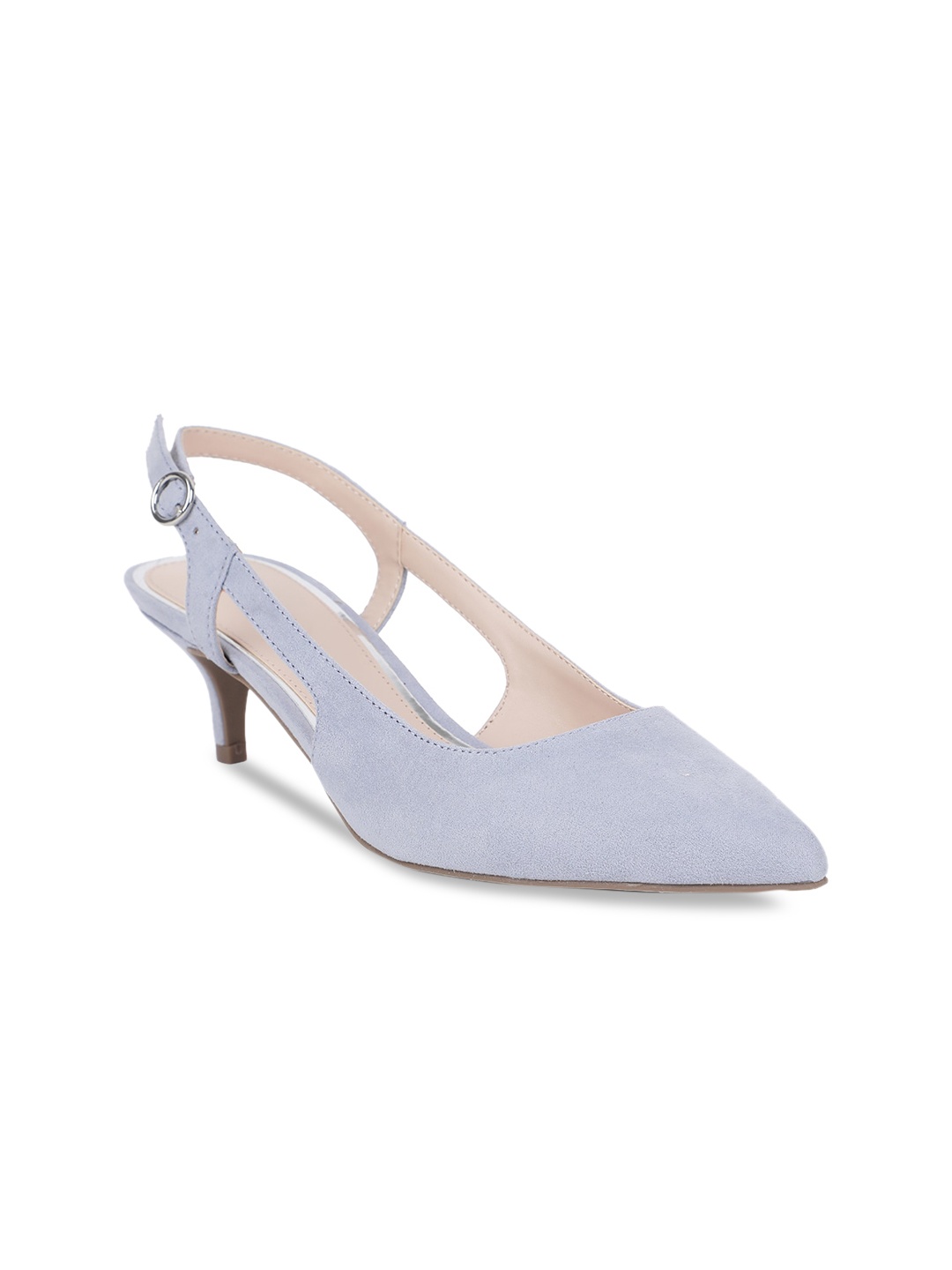 

Bata Women Blue Solid Pumps