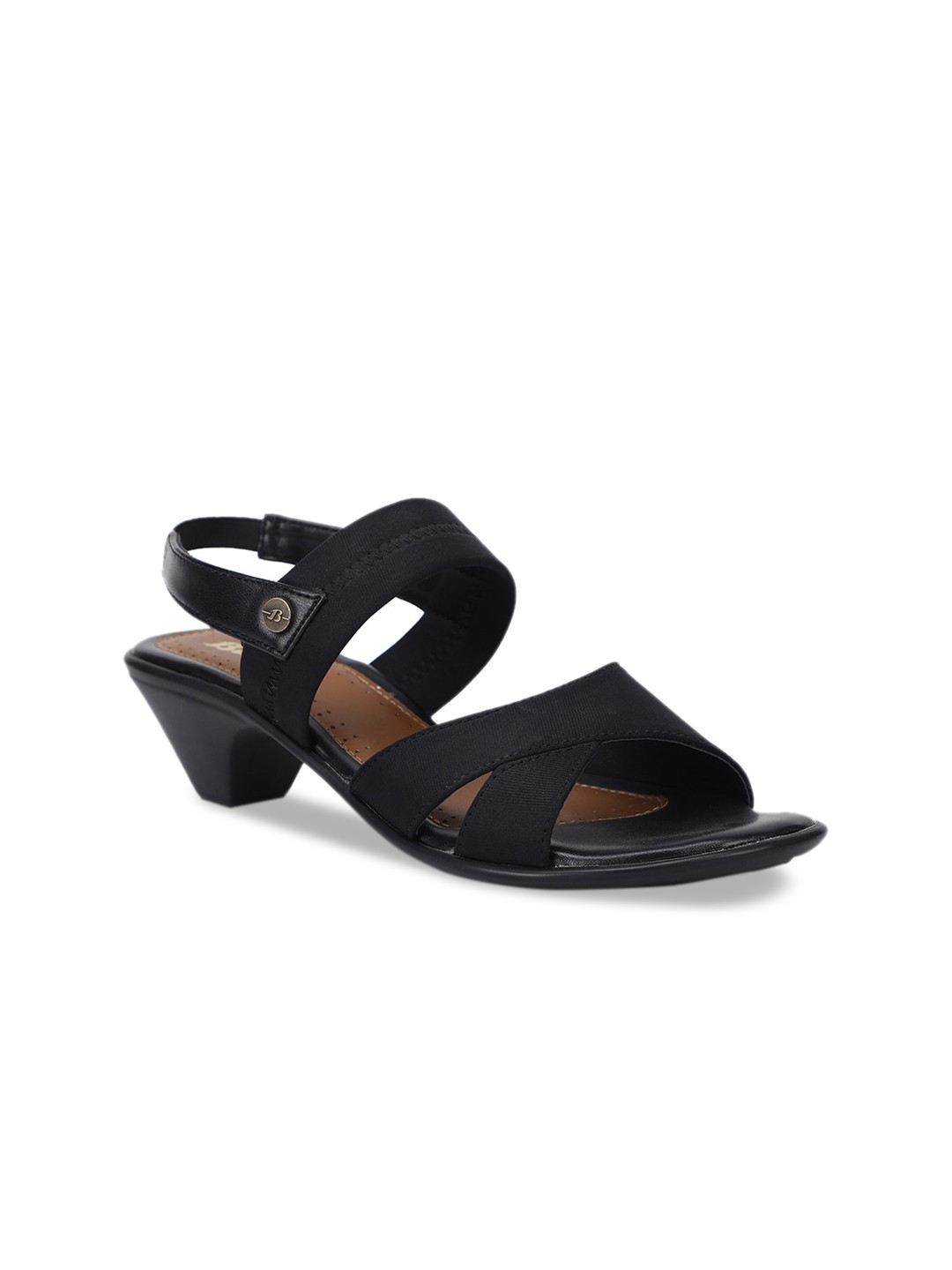

Bata Women Black Solid Block Heels