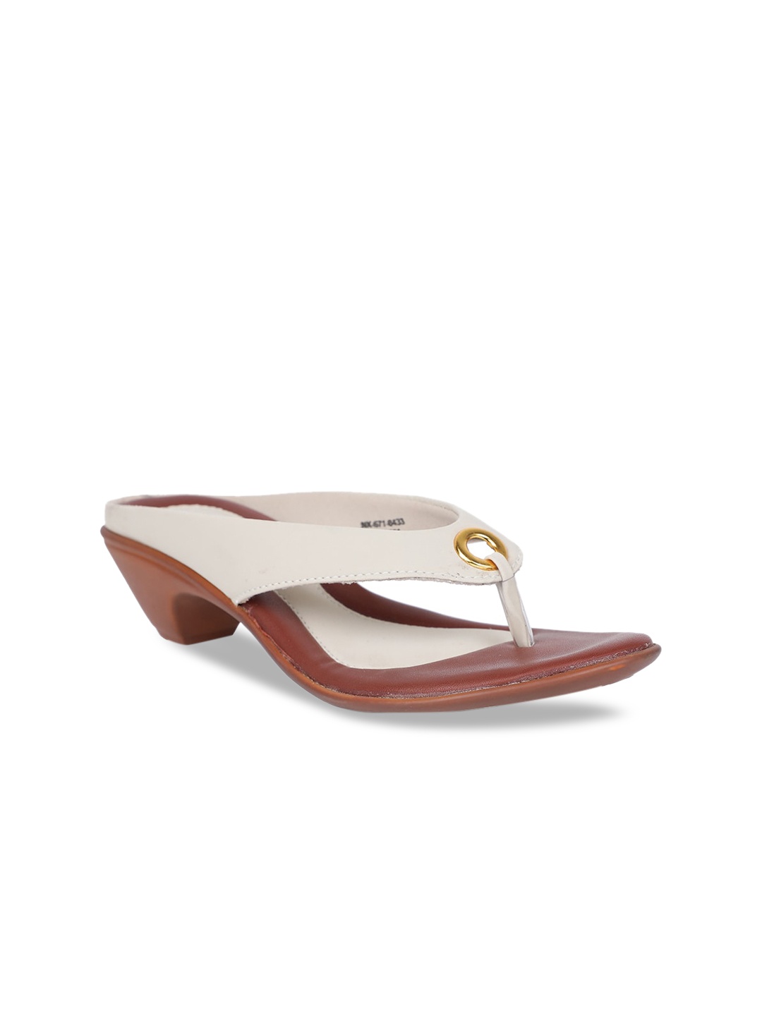 

Bata Women Beige Embellished Wedges