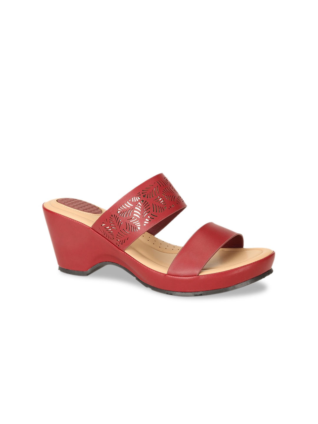 

Bata Women Red Solid Heels