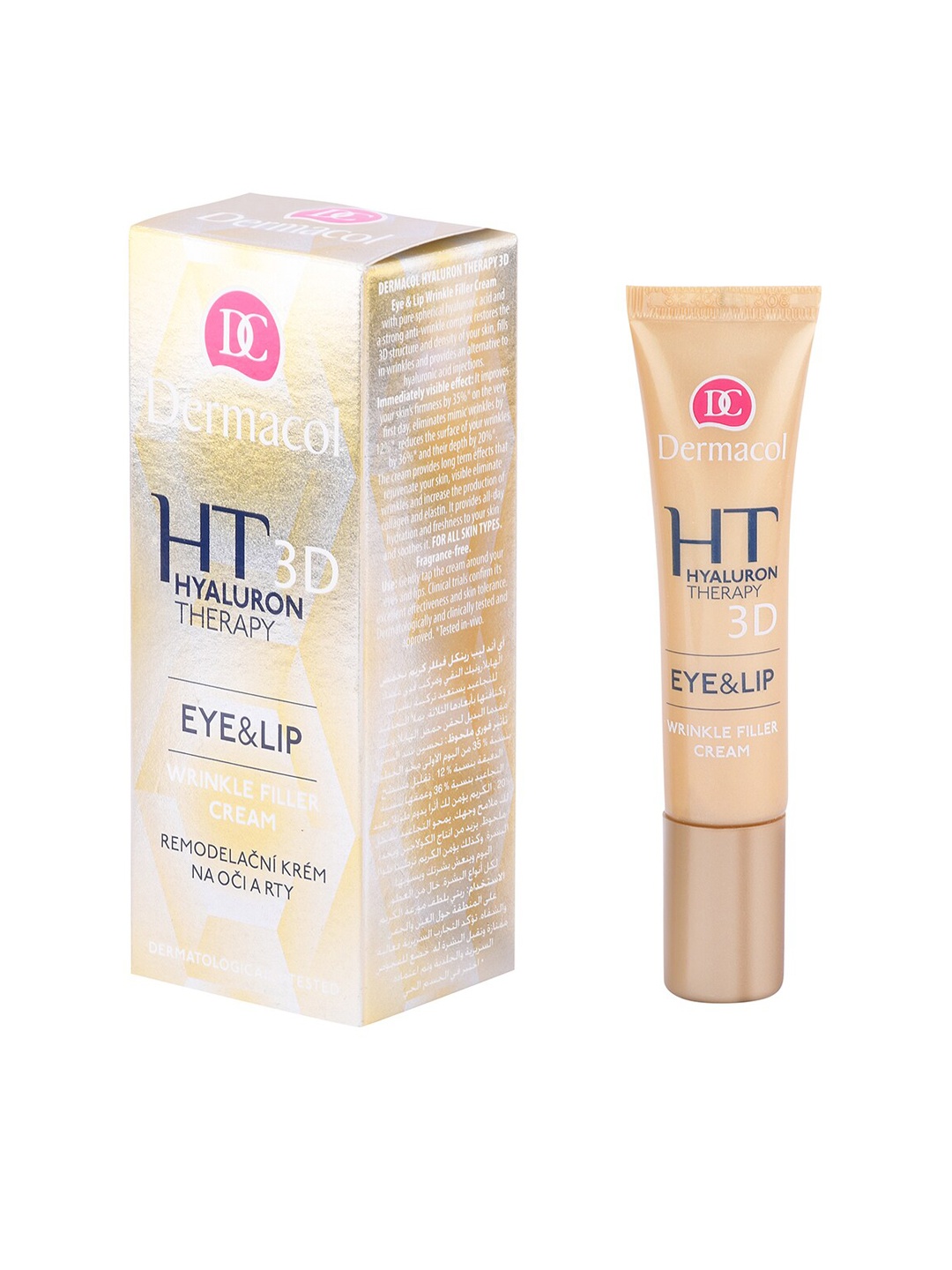 

Dermacol 4165 Hyaluron Therapy Wrinkle Filler Eye & Lip Cream 15ml, White