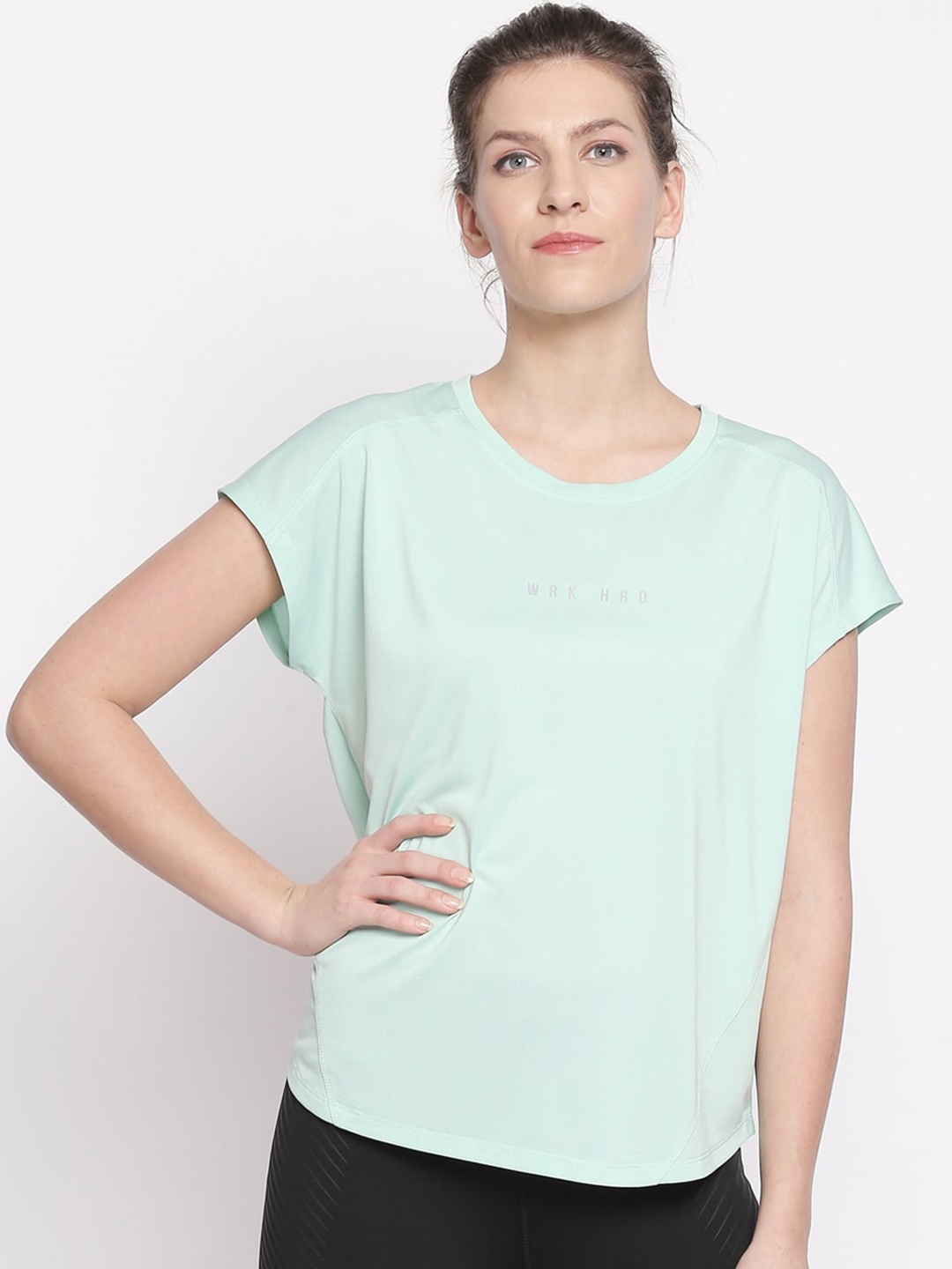 

Ajile by Pantaloons Women Blue Solid Top