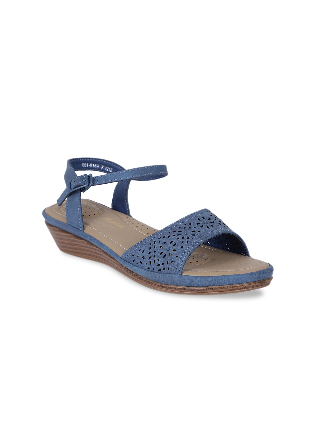 

Bata Women Blue Textured Heels