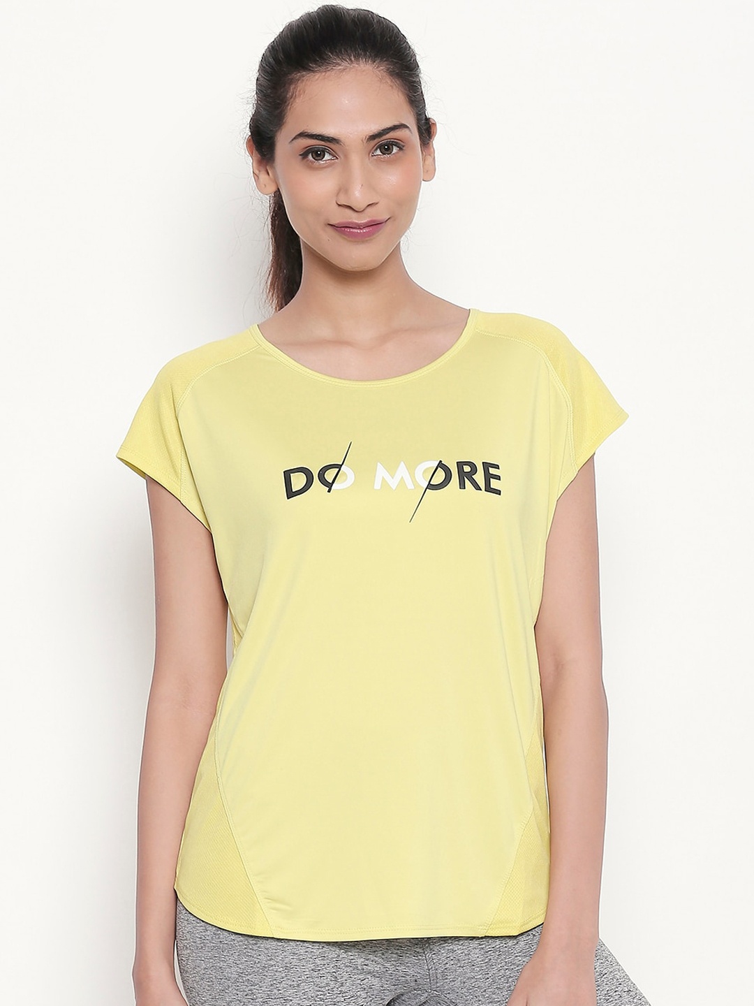 

Ajile by Pantaloons Women Yellow Printed Top