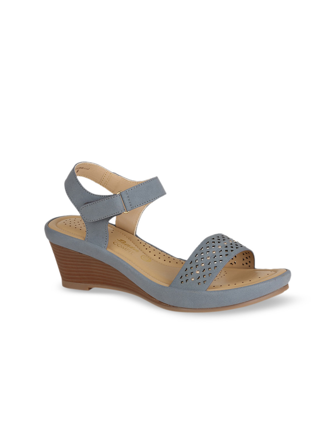 

Bata Women Blue Solid Wedges