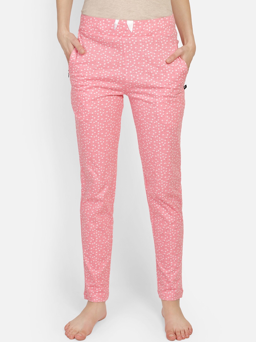

Proteens Women Pink & White Printed Lounge Pants