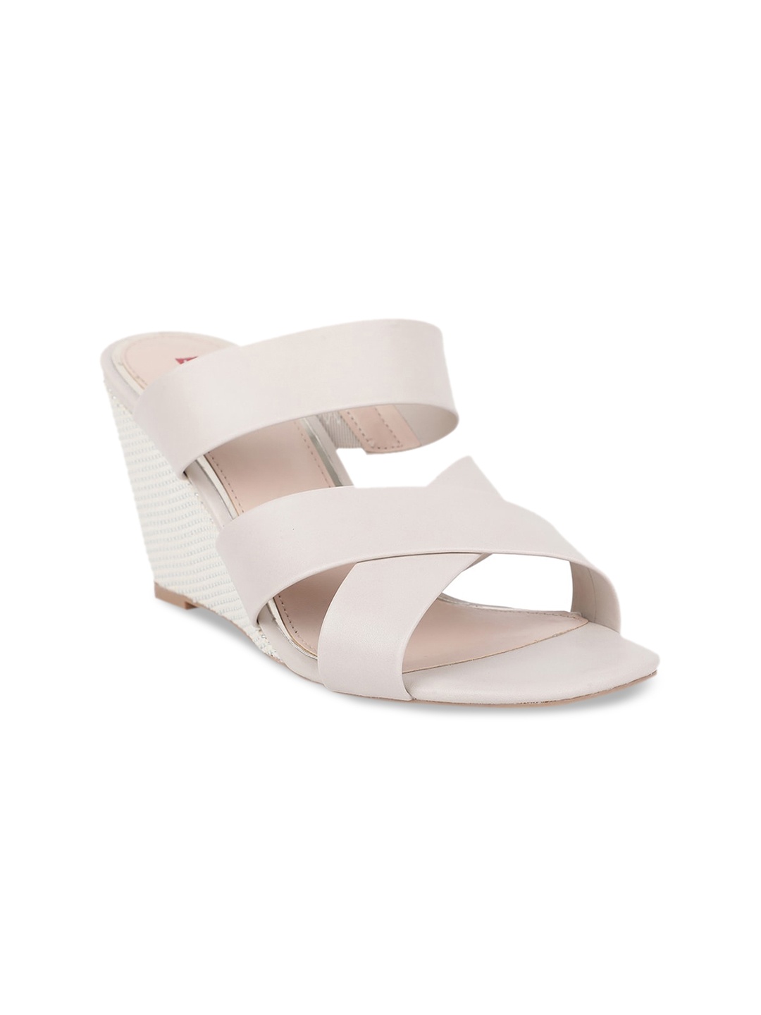 

Bata Women White Solid Heels