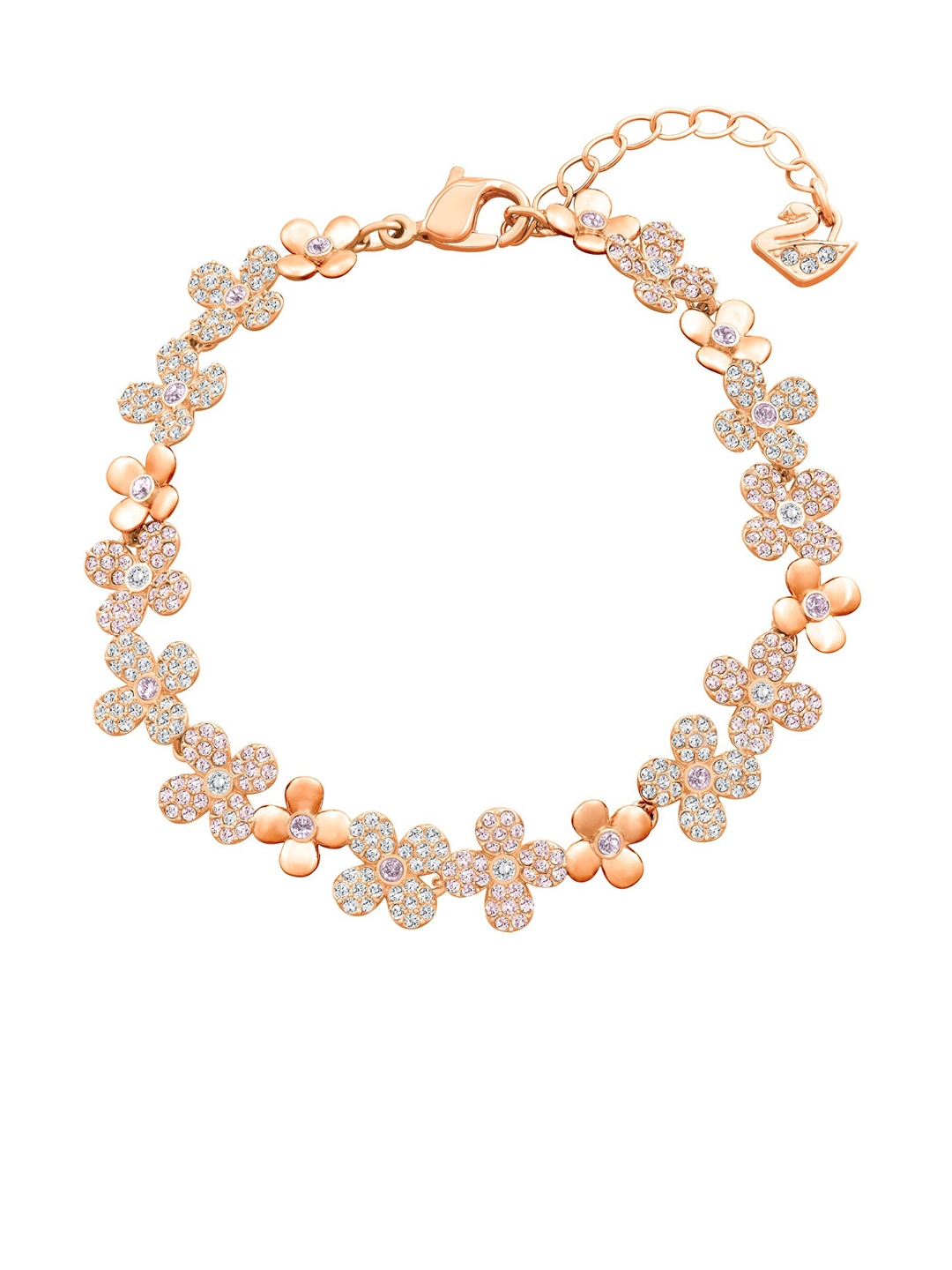 

SWAROVSKI Pink Rose Gold Plated Elder Flower Bracelet