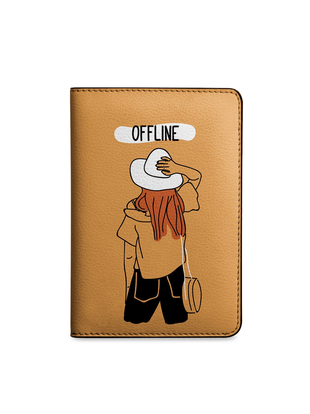 

DailyObjects Women Brown Printed Passport Holder