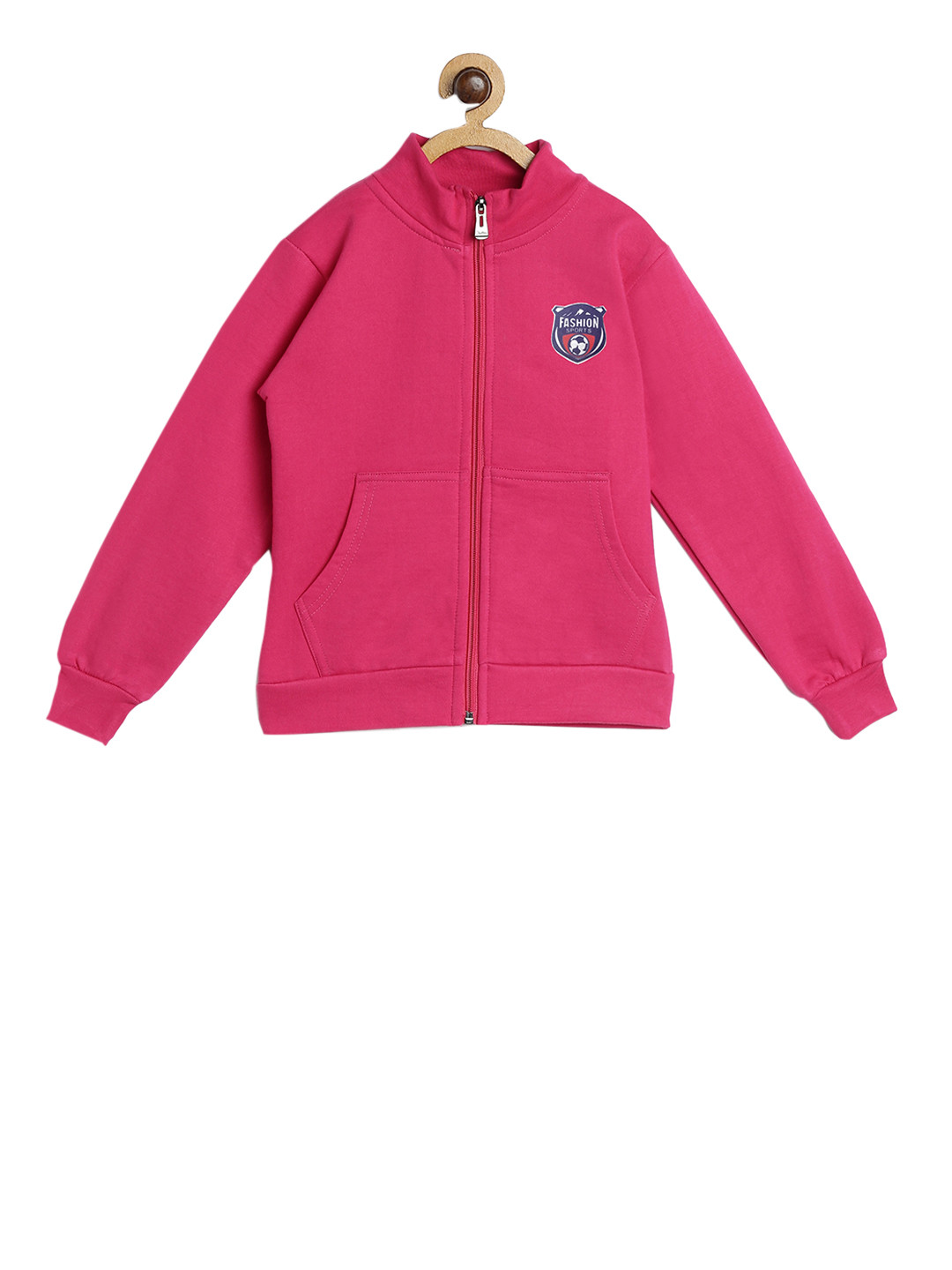 

SWEET ANGEL Girls Pink Solid Sweatshirt