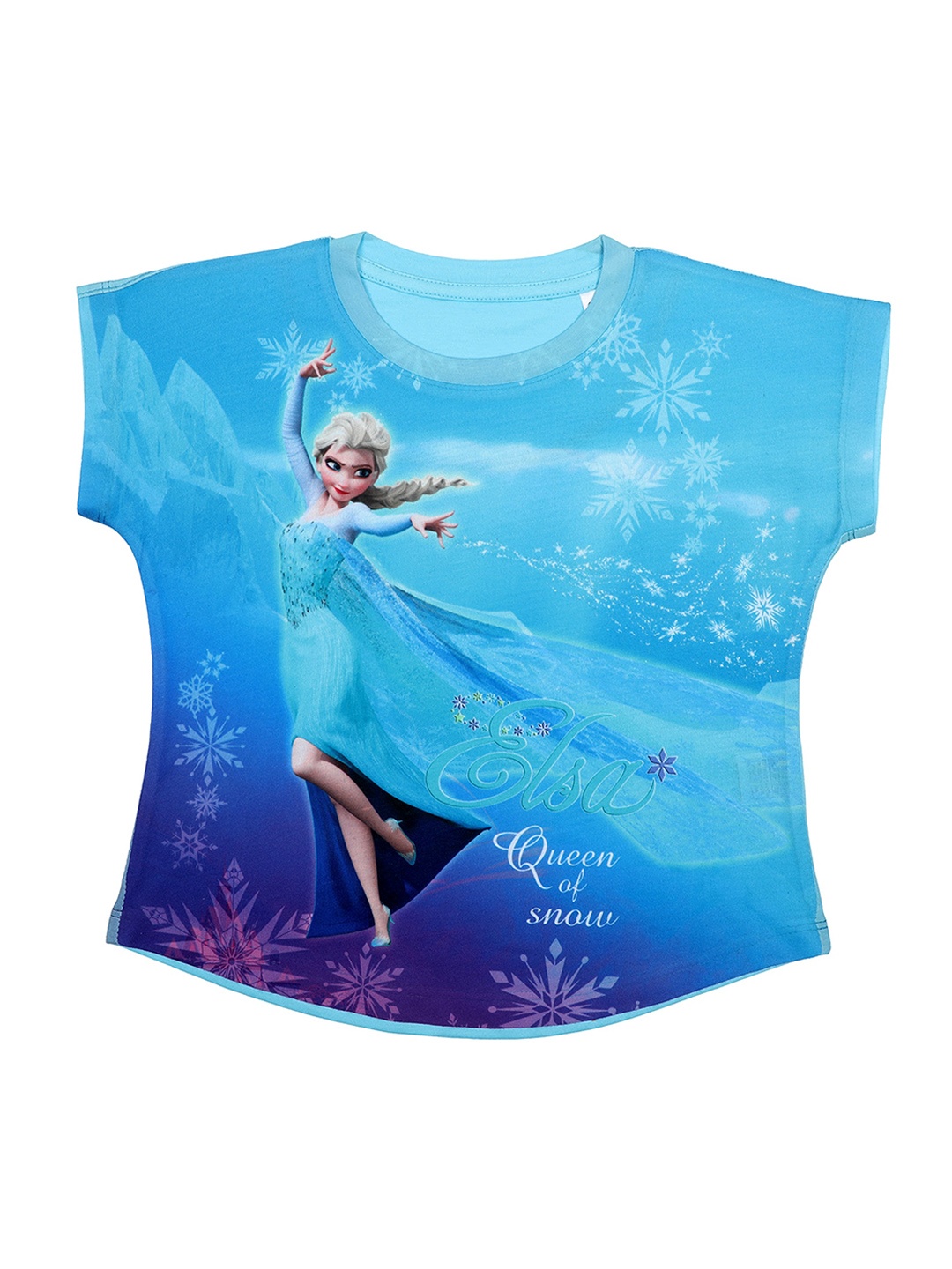 

Disney by Wear Your Mind Girls Blue Printed Top