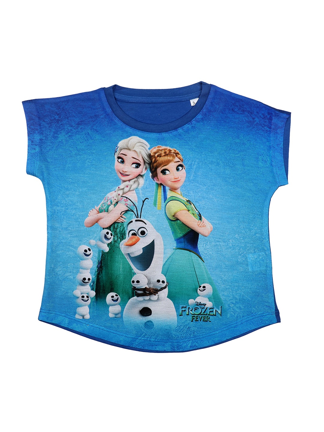 

Disney by Wear Your Mind Girls Blue Printed Top