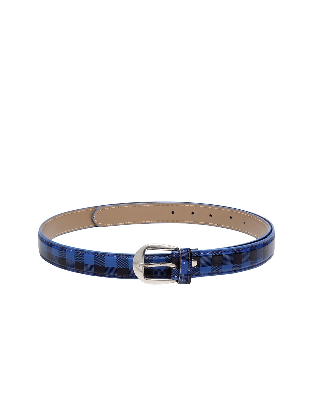 Apsis Women Blue Checked Belt