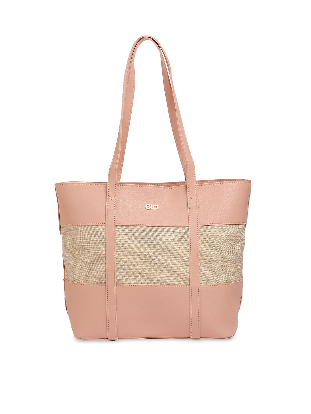 

Globus Nude-Coloured Self Design Shoulder Bag