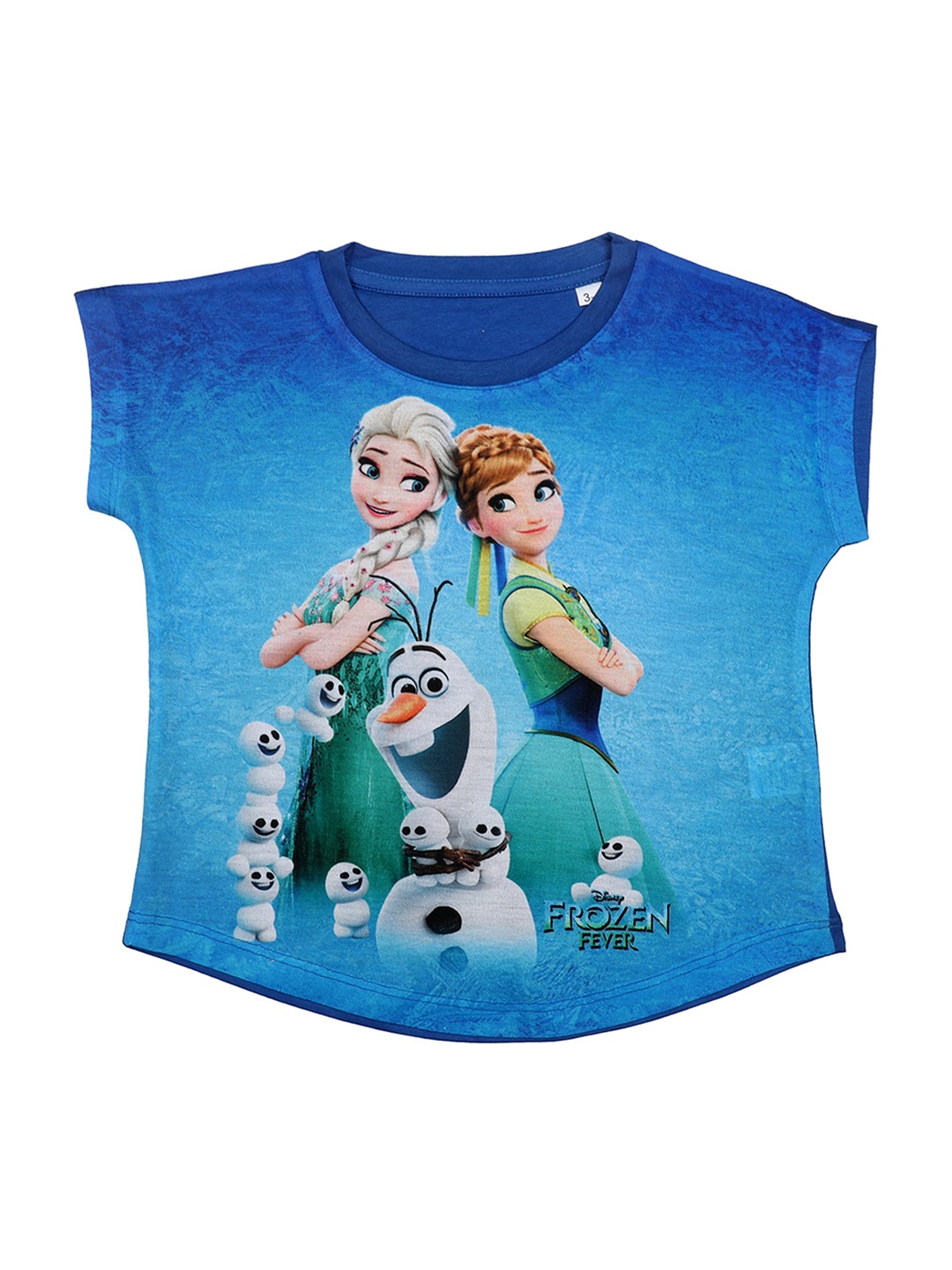 Disney by Wear Your Mind Girls Blue Printed Top