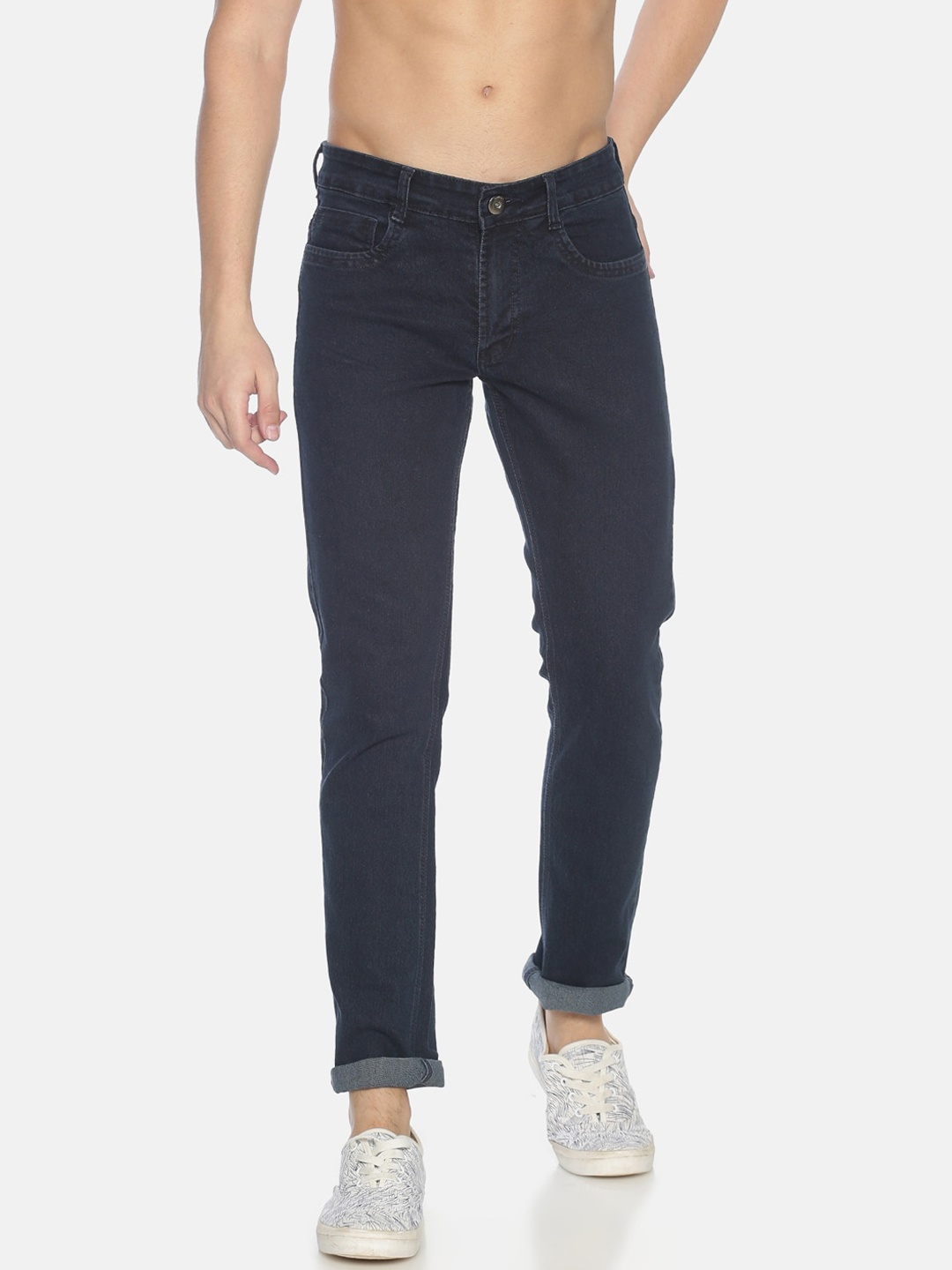 

IVOC Men Blue Skinny Fit Mid-Rise Clean Look Jeans