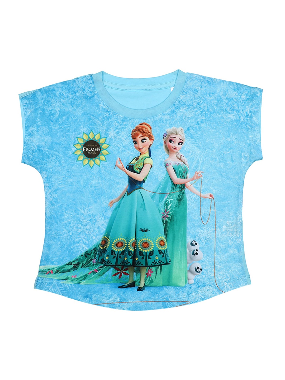 

Disney by Wear Your Mind Girls Blue Printed Top