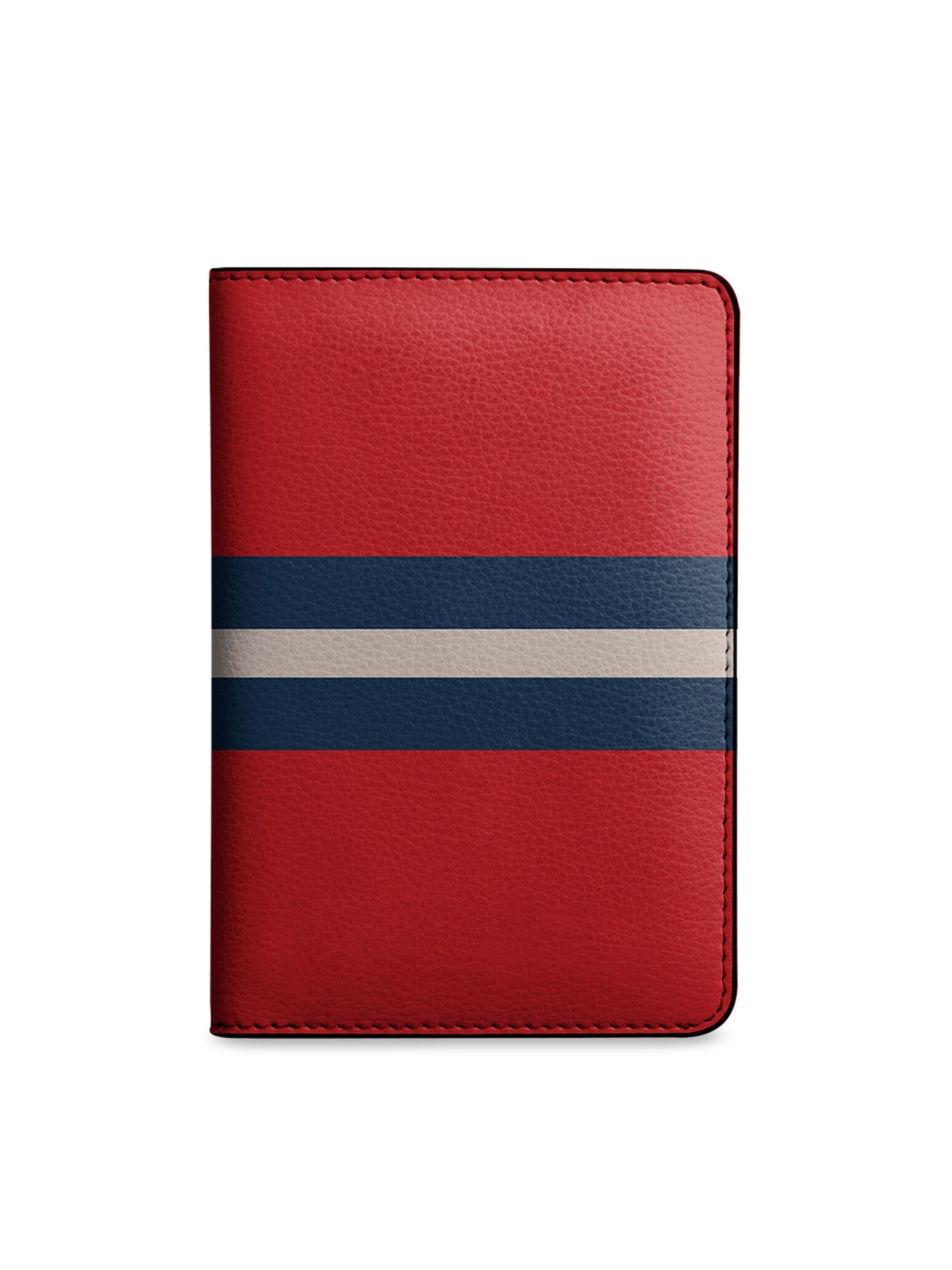 

DailyObjects Women Red & Blue Striped Passport Holder