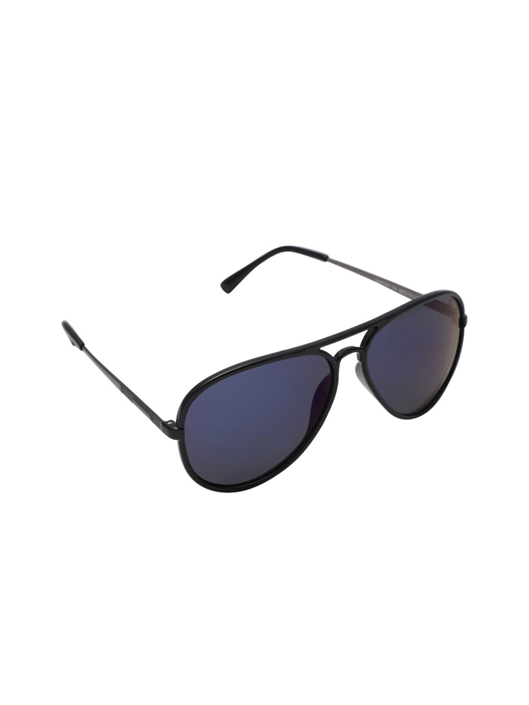 

GIO COLLECTION Unisex Grey Lens & Black Aviator Sunglasses GM6191C04