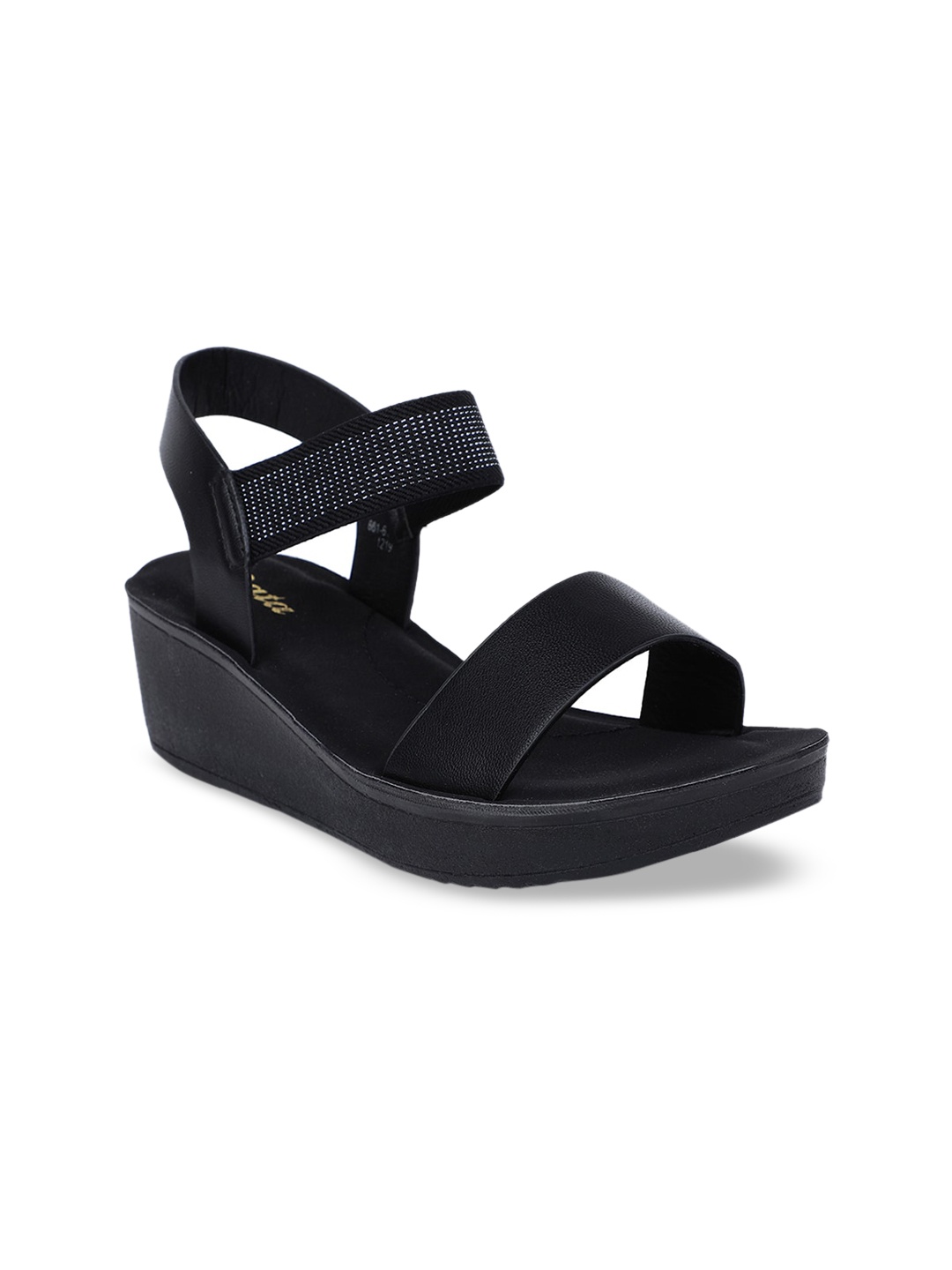 

Bata Women Black Solid Wedges