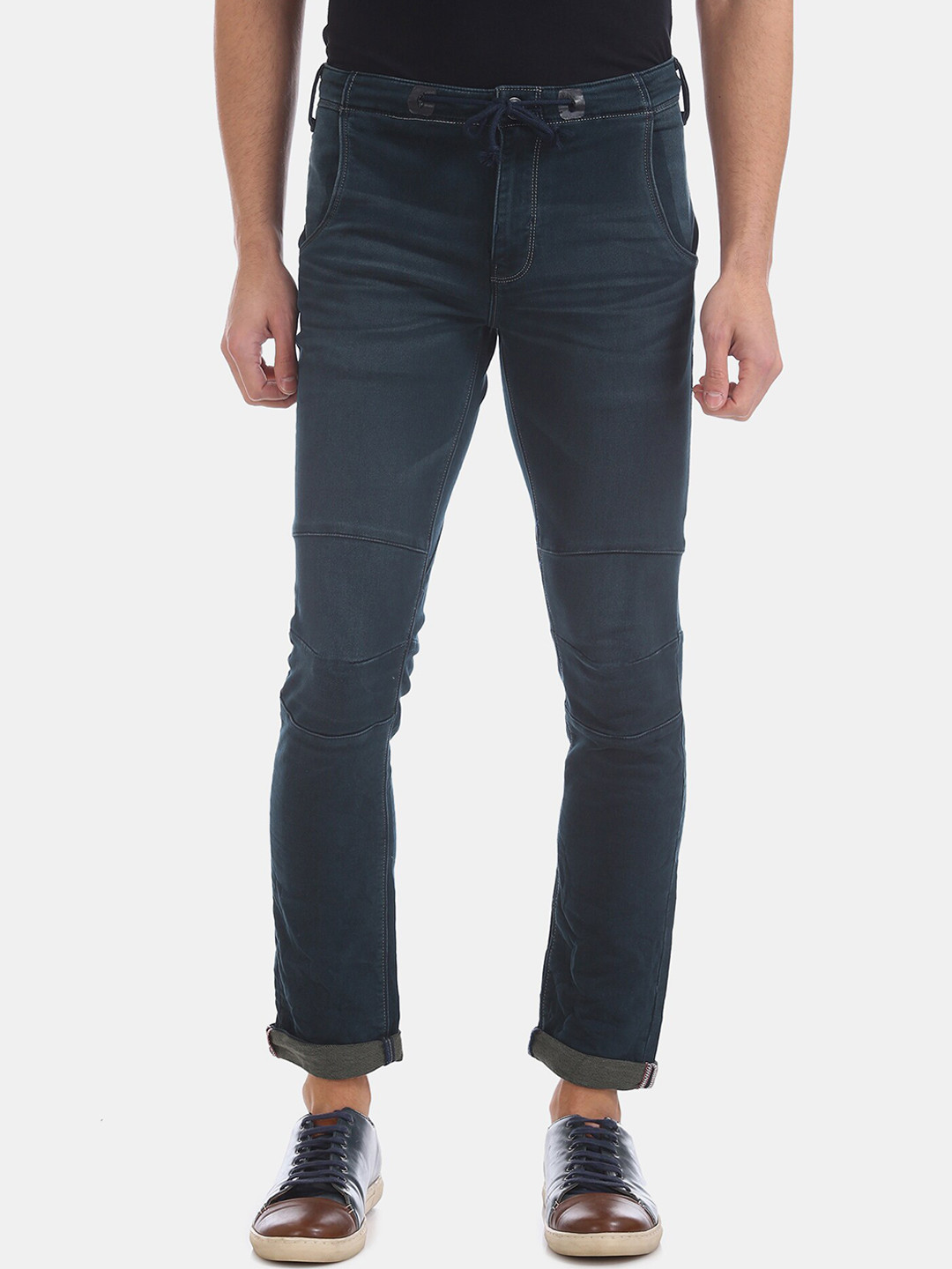 

Ed Hardy Men Navy Blue Slim Fit Mid-Rise Clean Look Stretchable Jeans