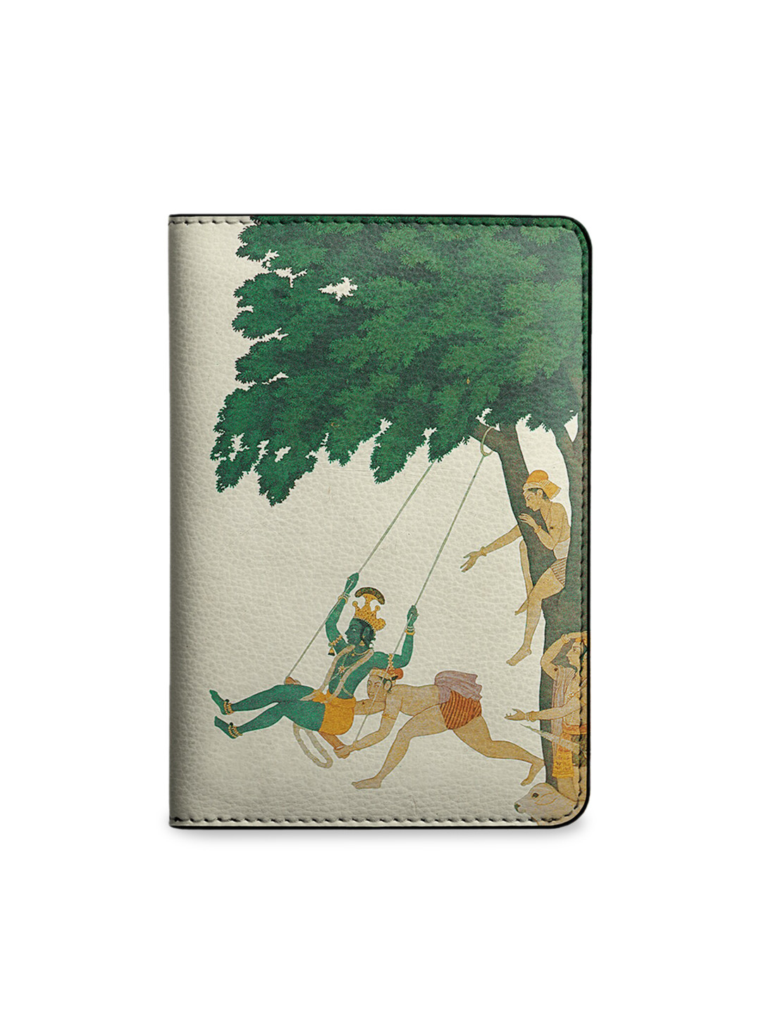 

DailyObjects Women Beige & Green Printed Passport Holder