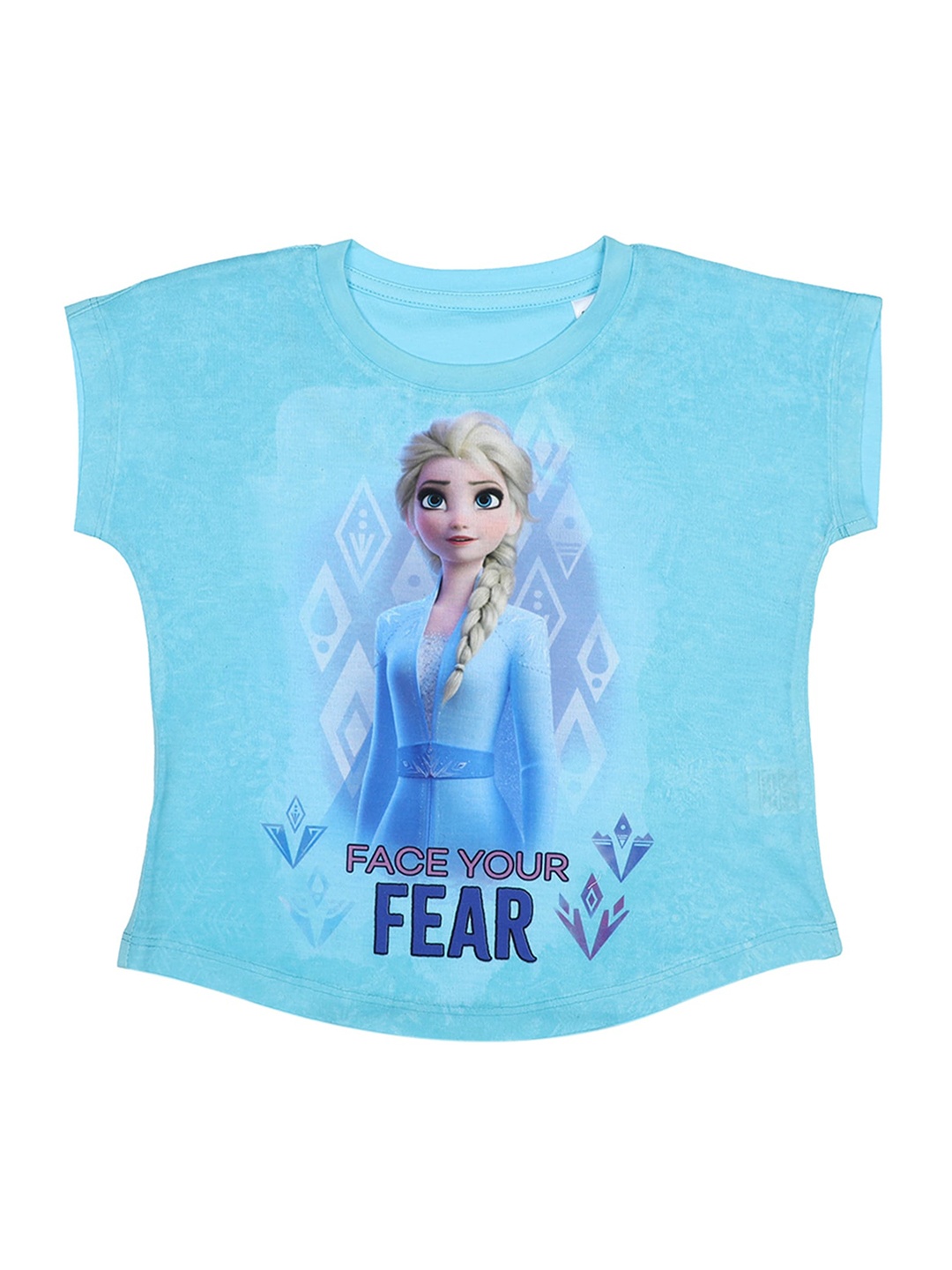 

Disney by Wear Your Mind Girls Blue Printed Top