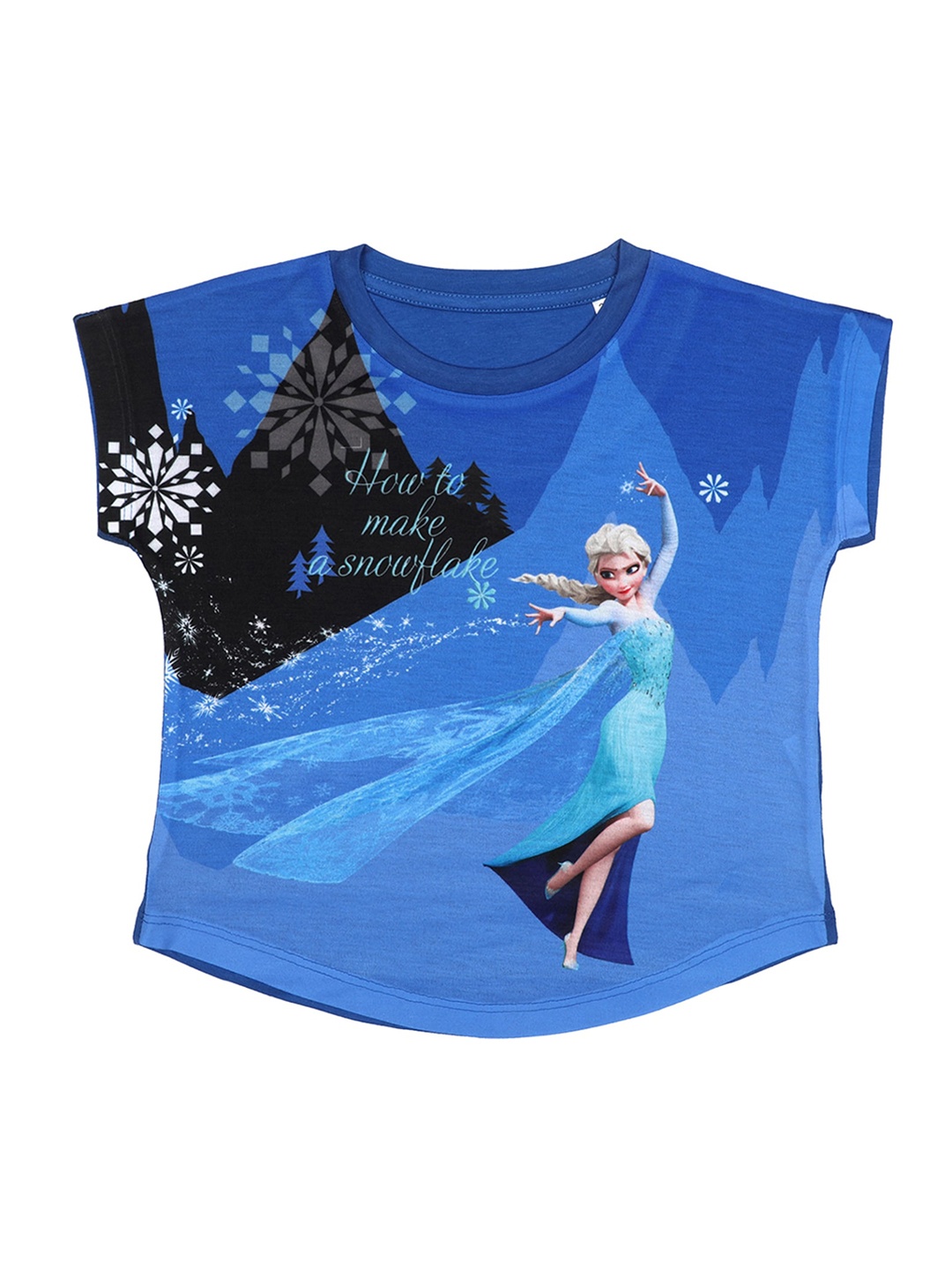 

Disney by Wear Your Mind Girls Blue Disney Printed Knitted Top