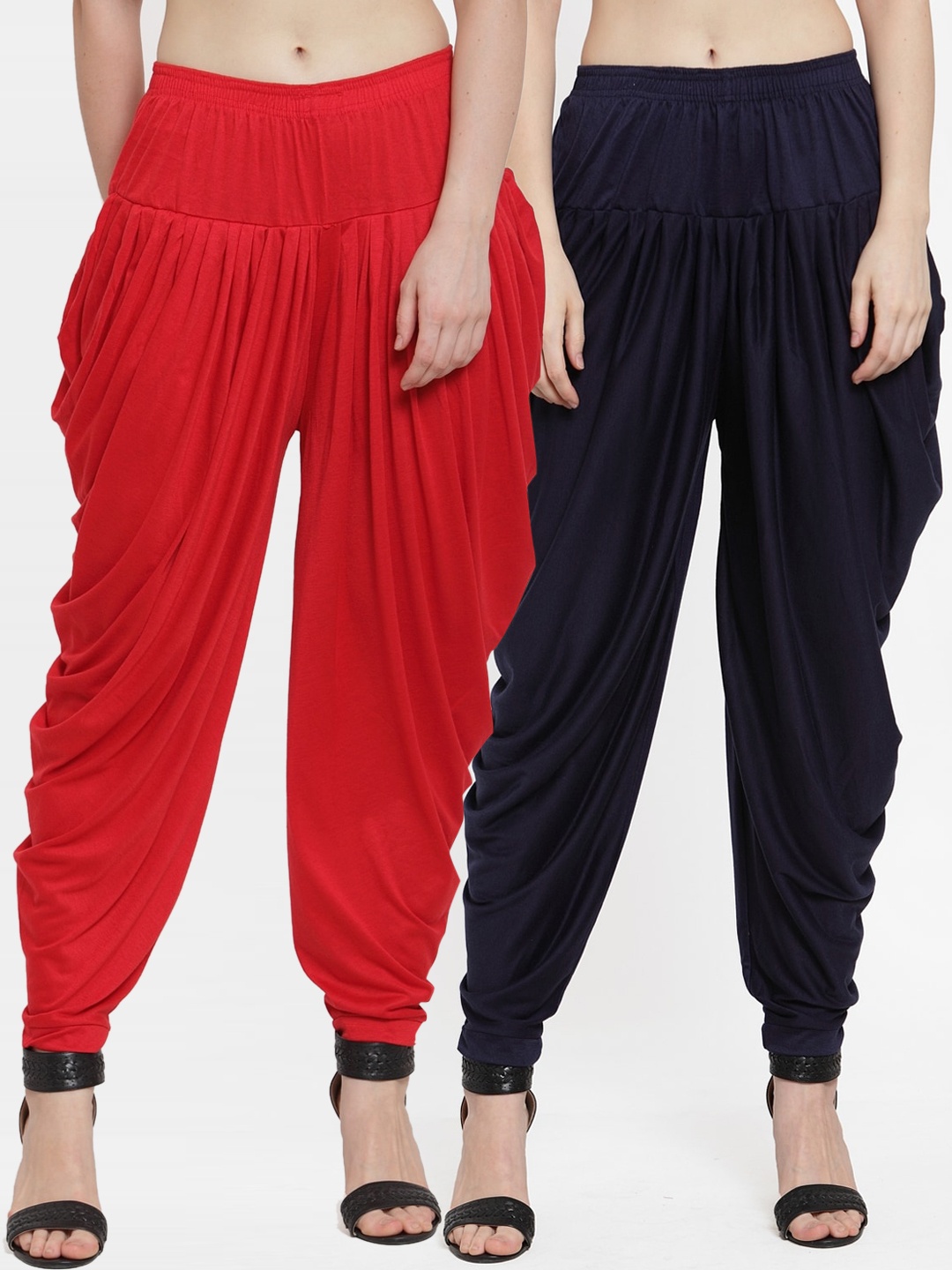 

GRACIT Women Pack Of 2 Solid Dhoti Salwars, Red
