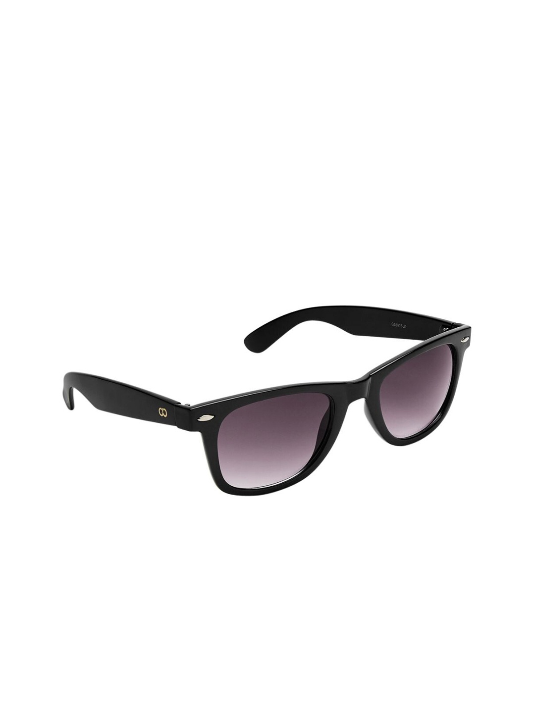 

GIO COLLECTION Unisex Wayfarer Sunglasses G3891BLKX, Black