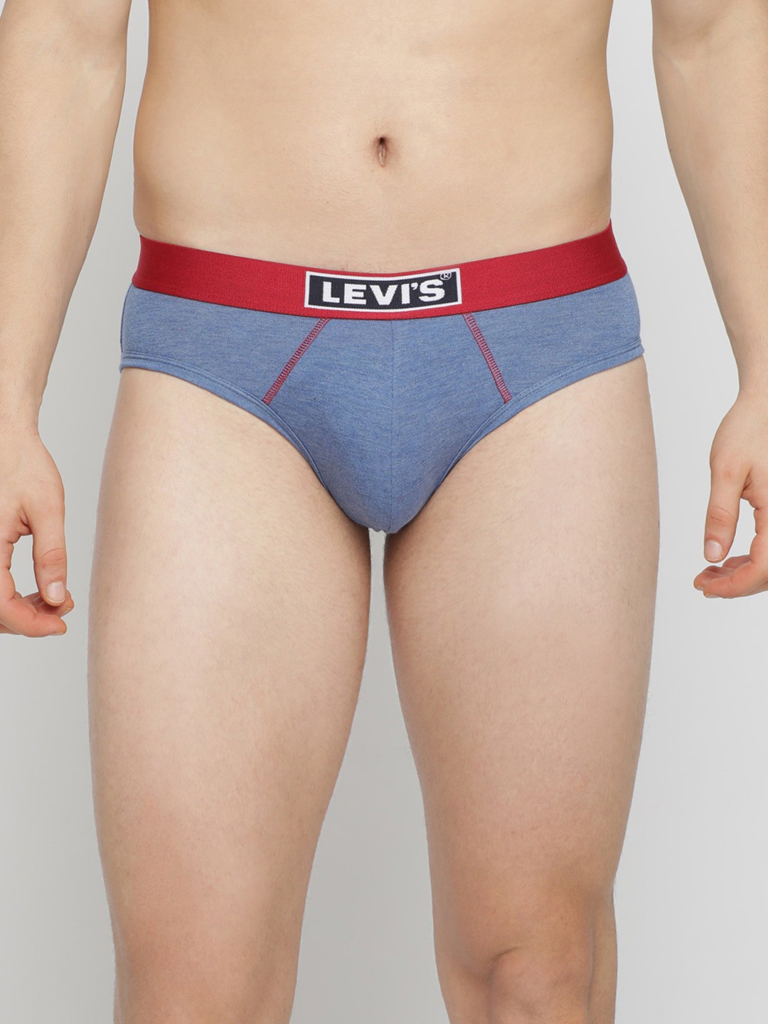 

Levis Men Blue Solid 300 LS Supima Cotton Briefs #035-BRIEF